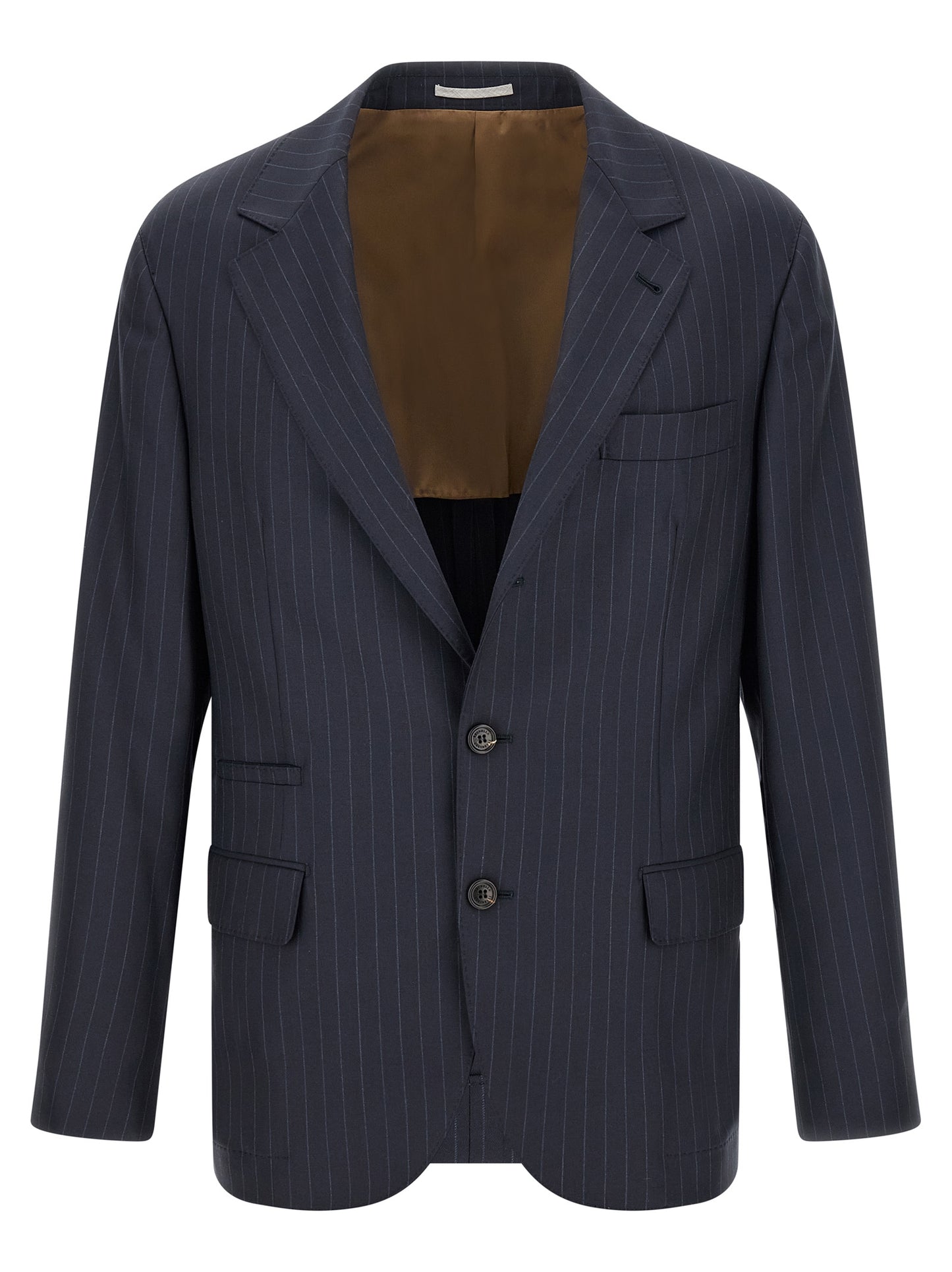 Brunello Cucinelli Men Pinstripe Batavia Blazer BRUNELLO CUCINELLI