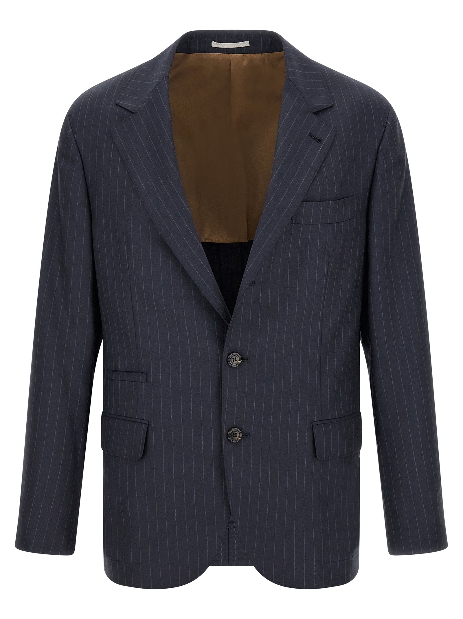 Brunello Cucinelli Men Pinstripe Batavia Blazer BRUNELLO CUCINELLI