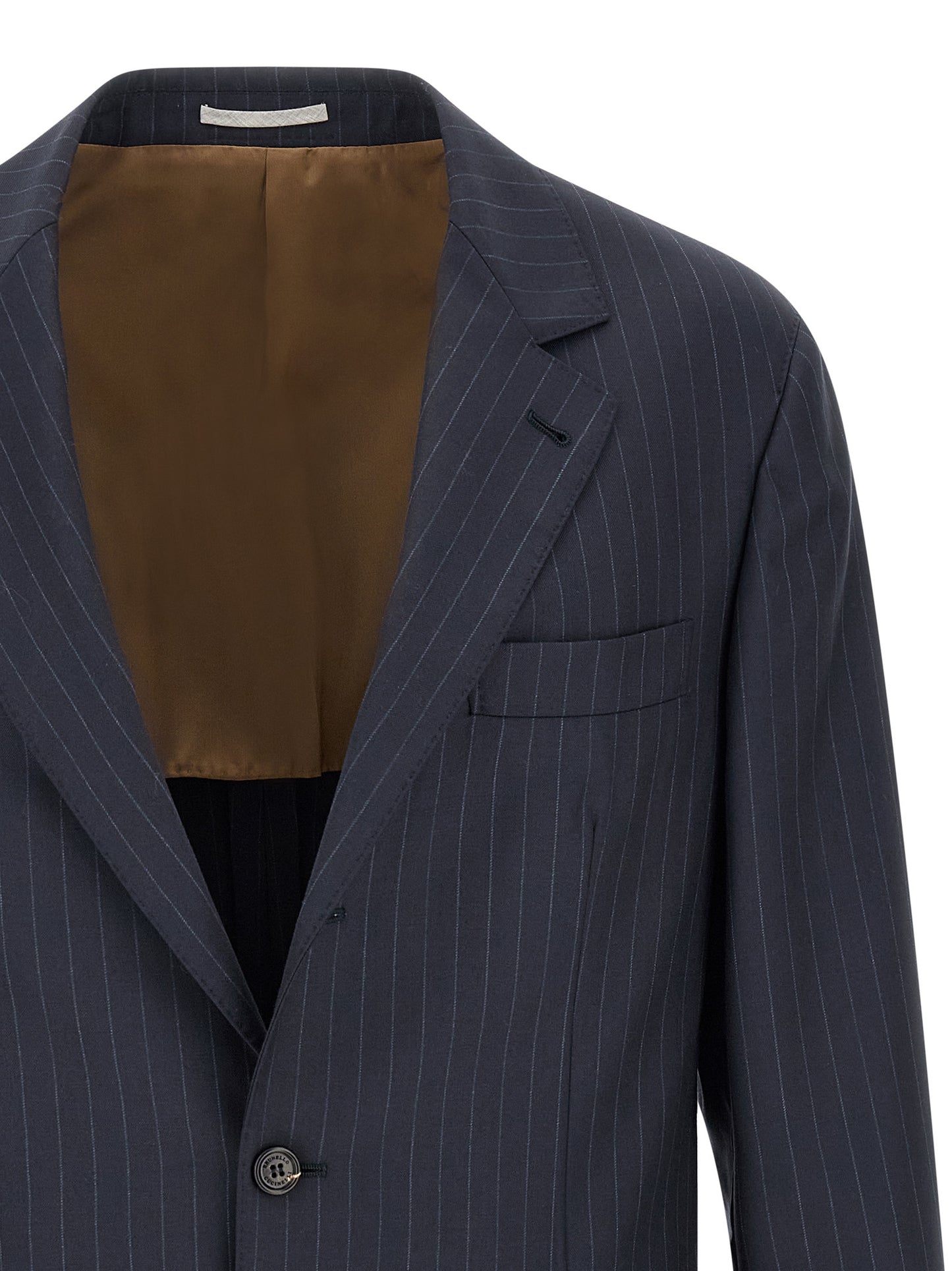 Brunello Cucinelli Men Pinstripe Batavia Blazer BRUNELLO CUCINELLI