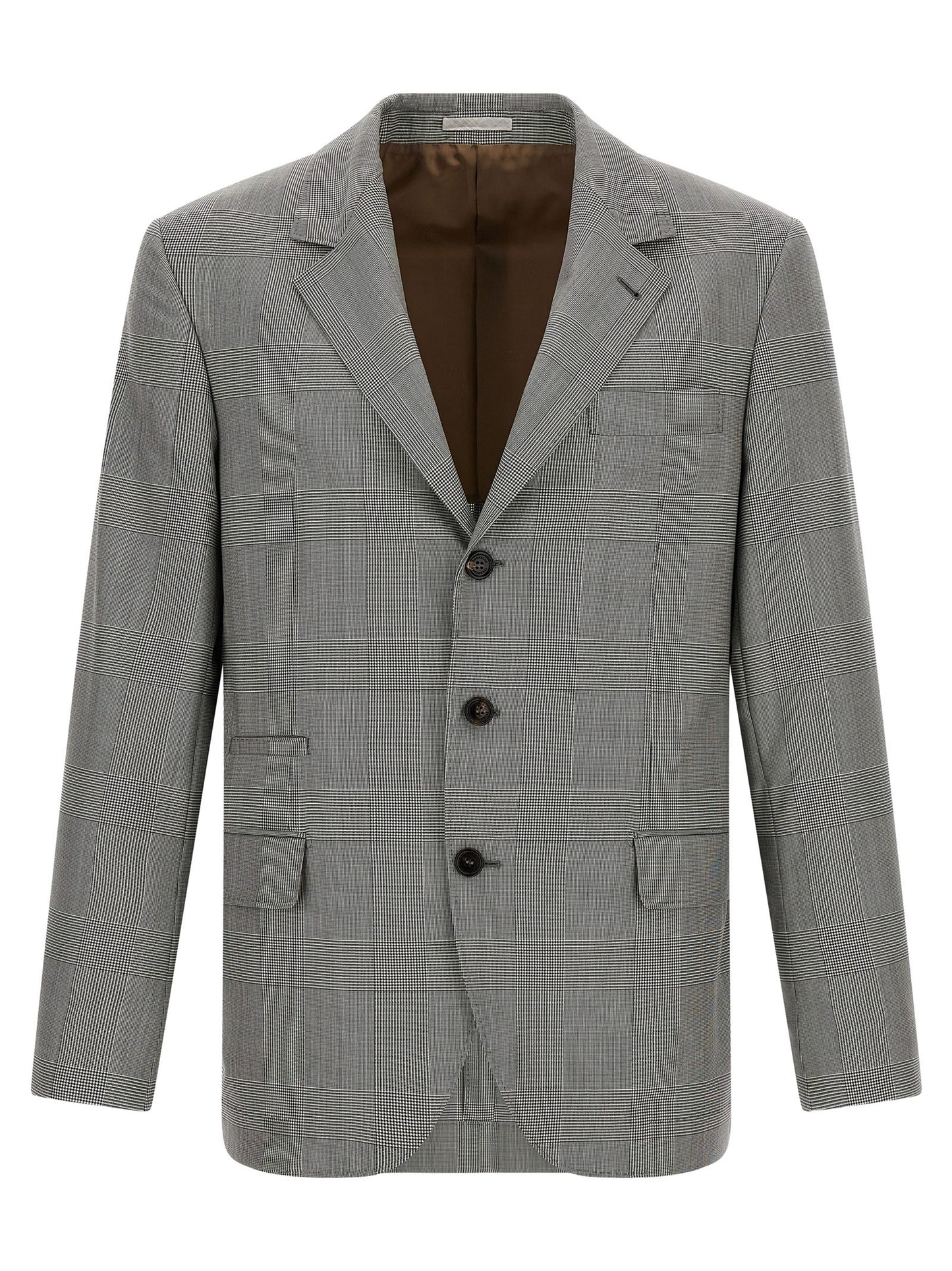Brunello Cucinelli Men Prince Of Wales Blazer BRUNELLO CUCINELLI