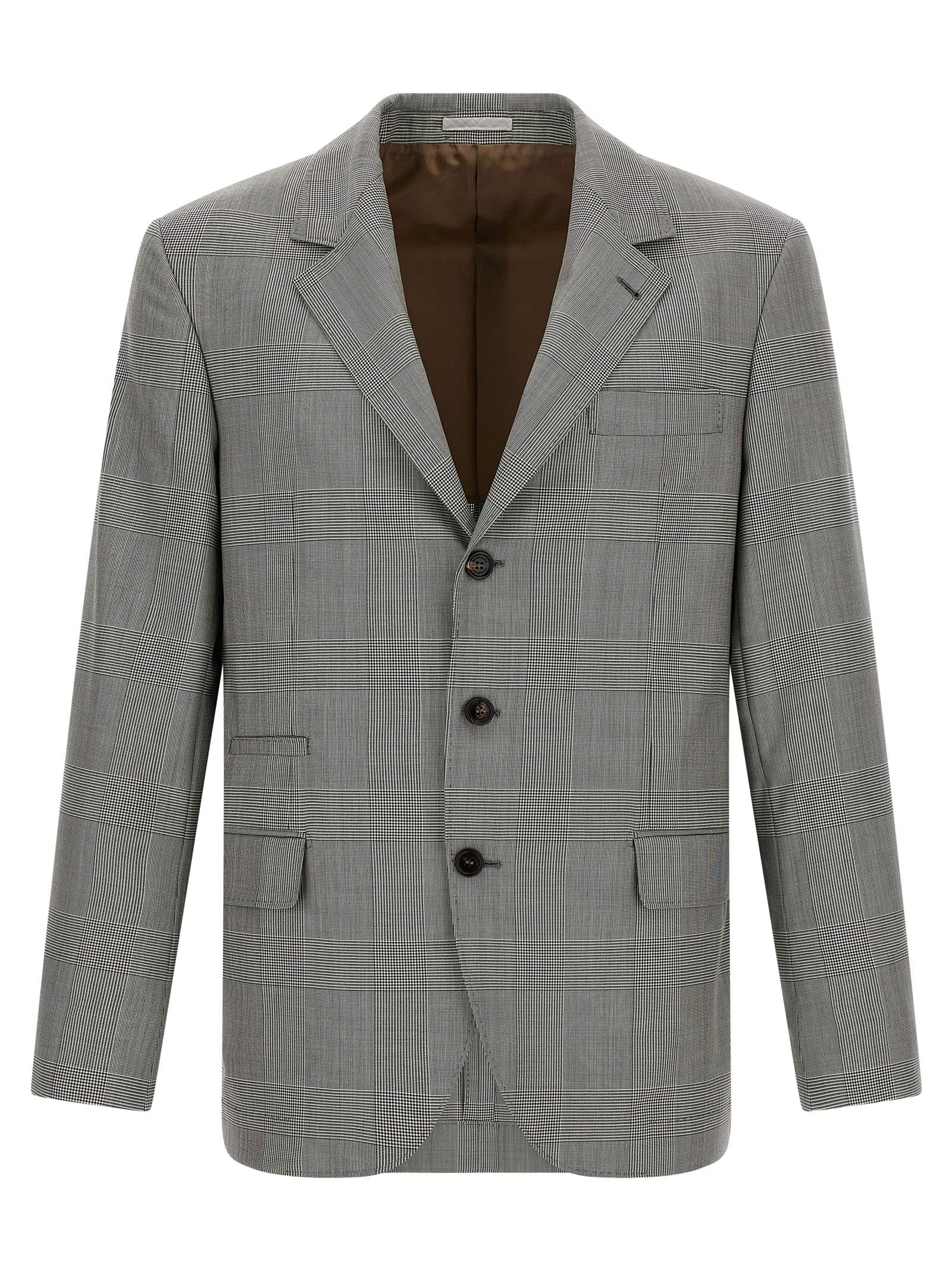 Brunello Cucinelli Men Prince Of Wales Blazer BRUNELLO CUCINELLI