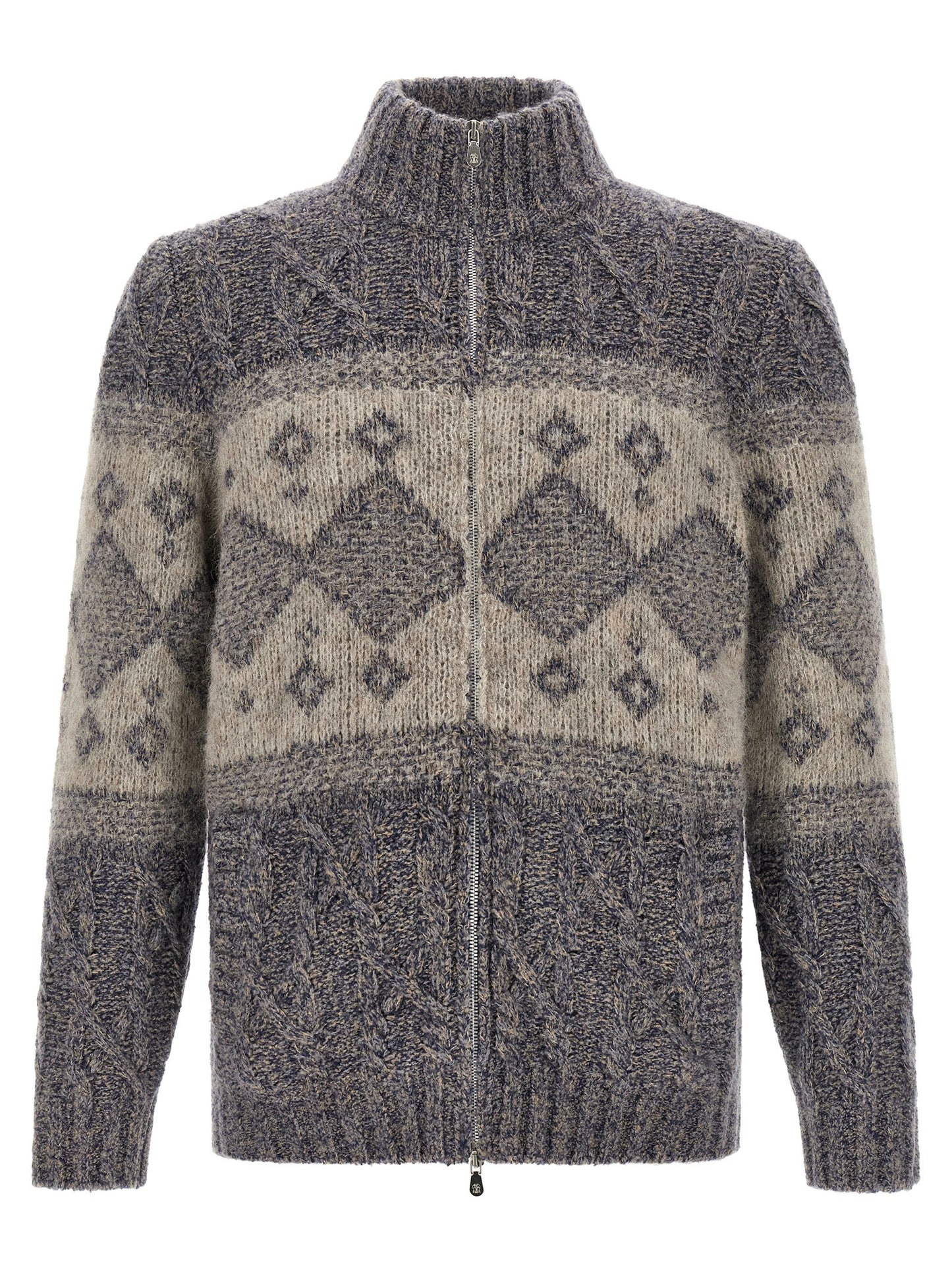 Brunello Cucinelli Men Chiné Yarn Cardigan BRUNELLO CUCINELLI