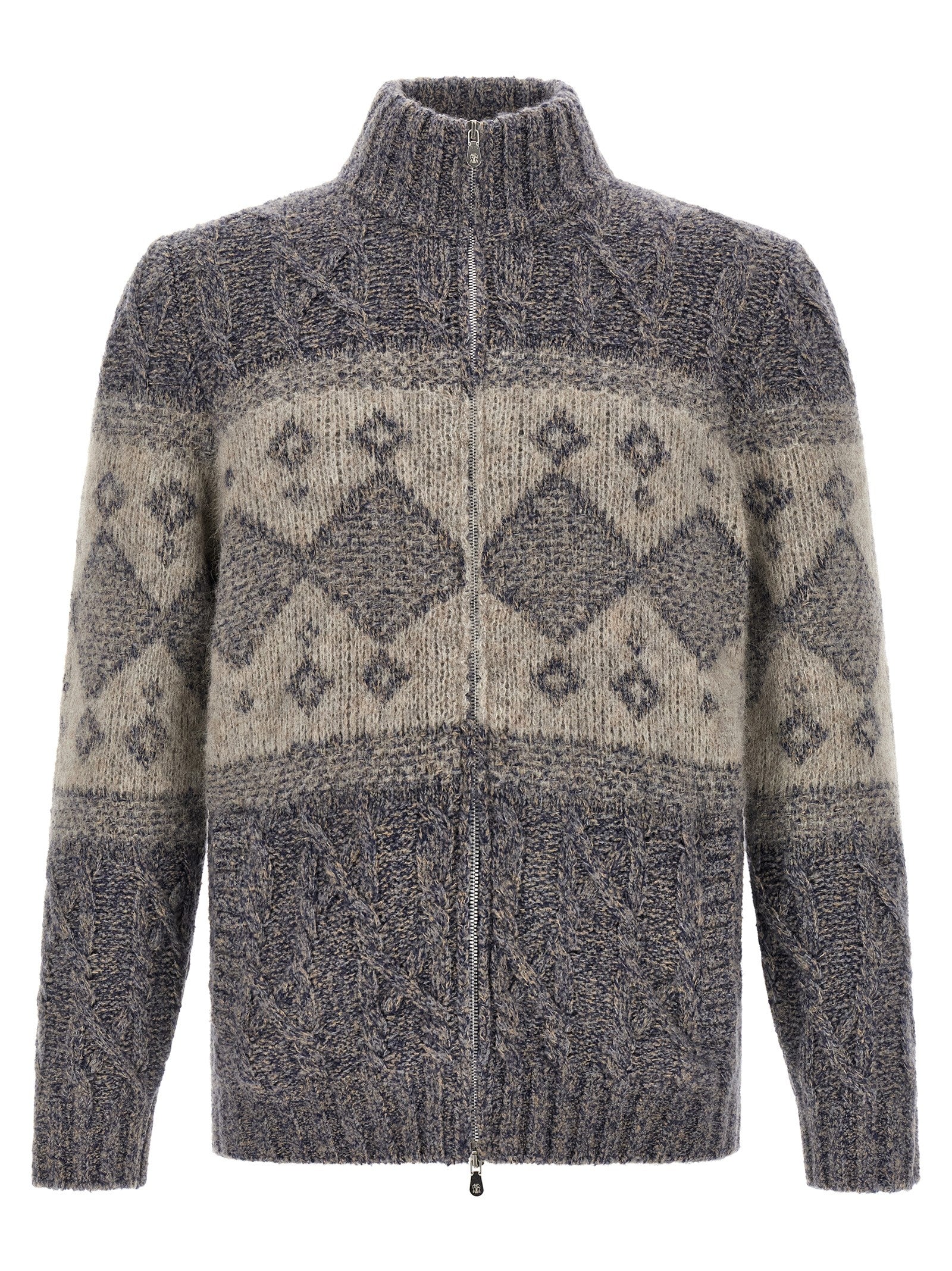 Brunello Cucinelli Men Chiné Yarn Cardigan BRUNELLO CUCINELLI