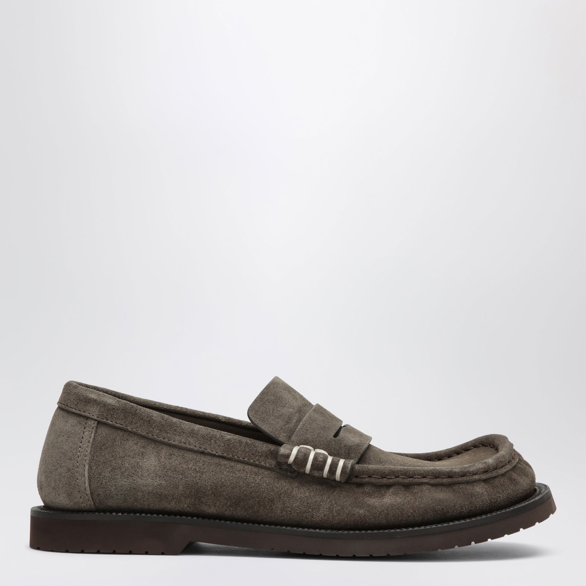 Jw Anderson Dark Taupe Suede Loafers Women J.W. ANDERSON
