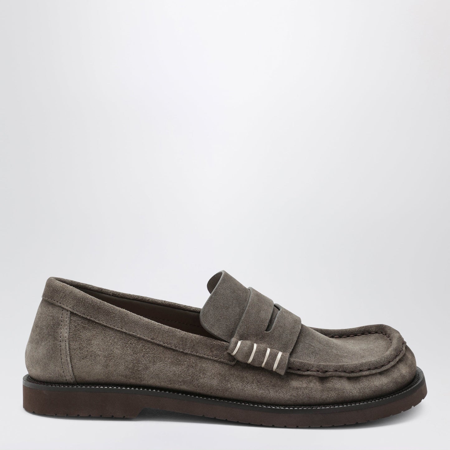 Jw Anderson Taupe Suede Loafers Men J.W. ANDERSON