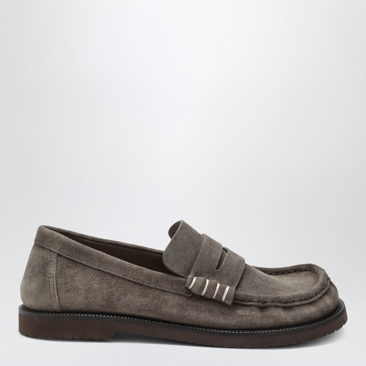 Jw Anderson Taupe Suede Loafers Men J.W. ANDERSON
