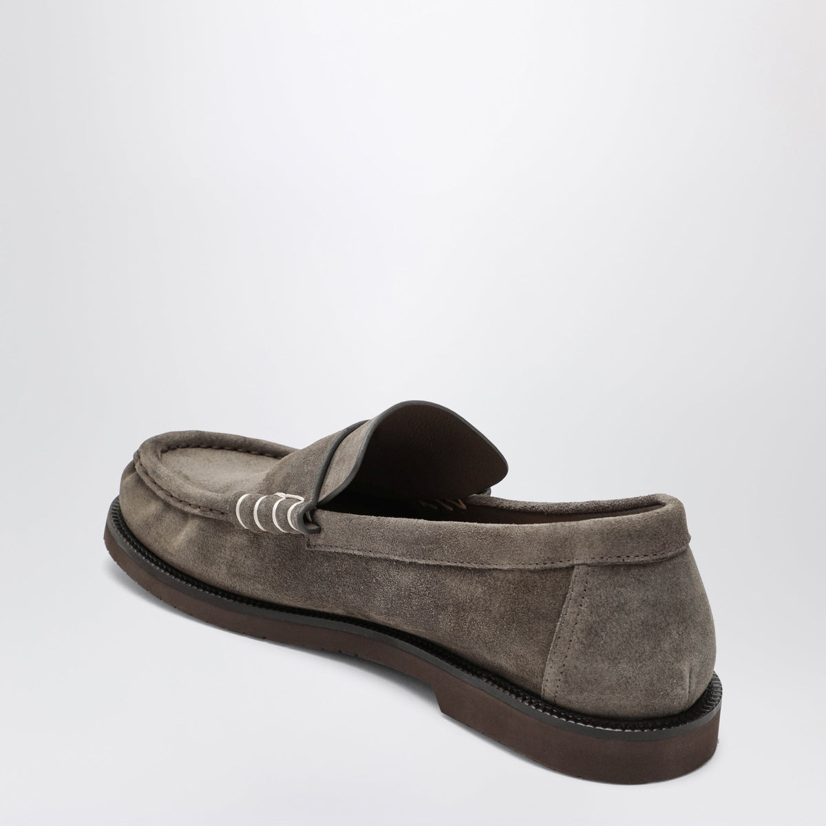Jw Anderson Taupe Suede Loafers Men J.W. ANDERSON