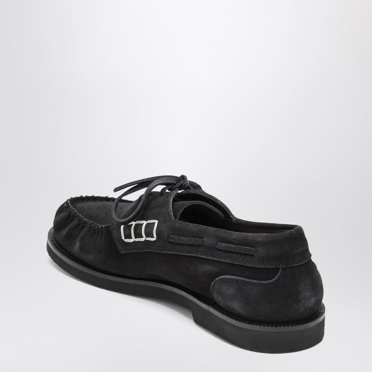 Jw Anderson Midnight Blue Suede Loafers Men J.W. ANDERSON
