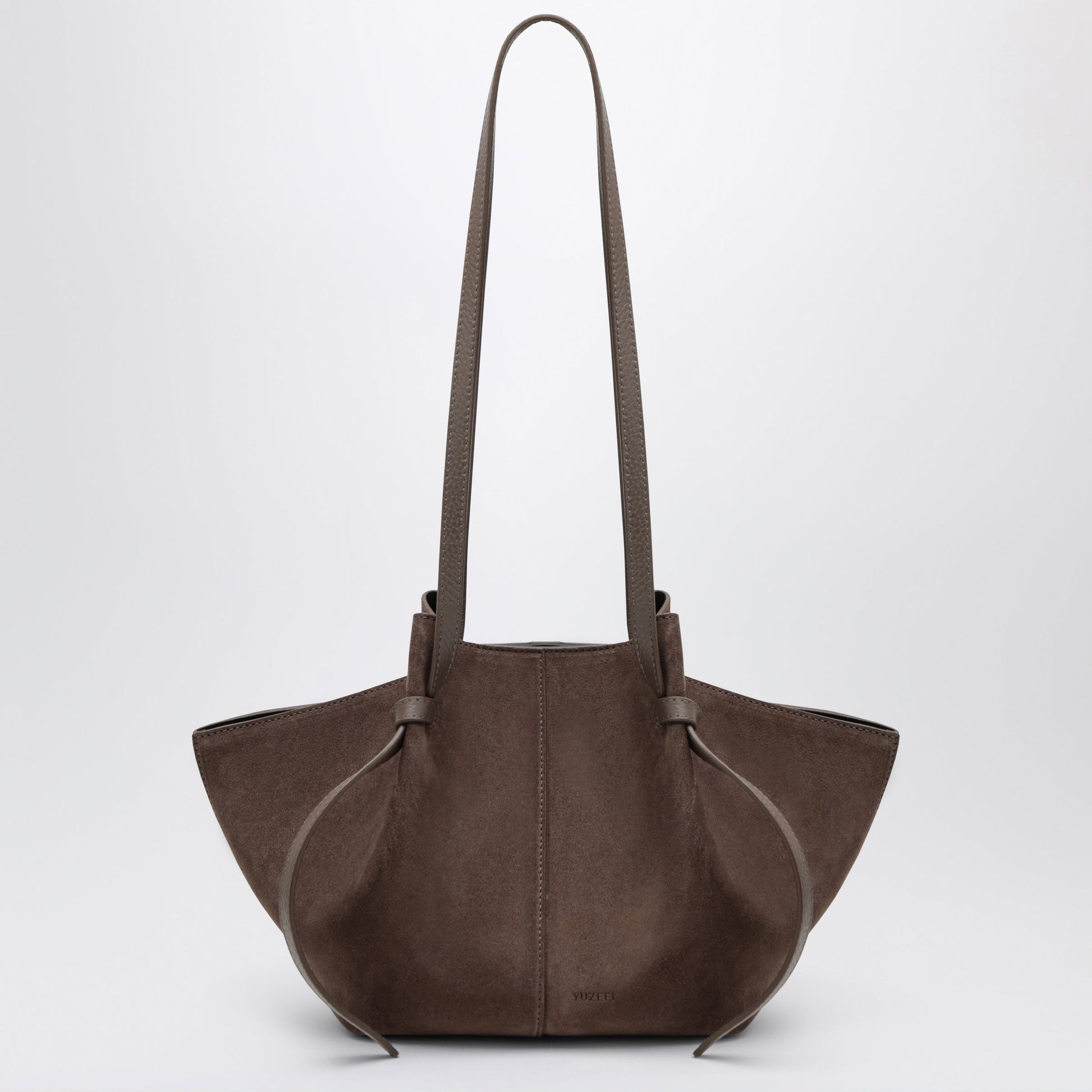 Yuzefi Mochi Bag In Nutmeg Suede Leather Women YUZEFI