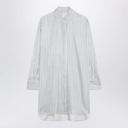Max Mara Oversized Striped Silk Shirt Women