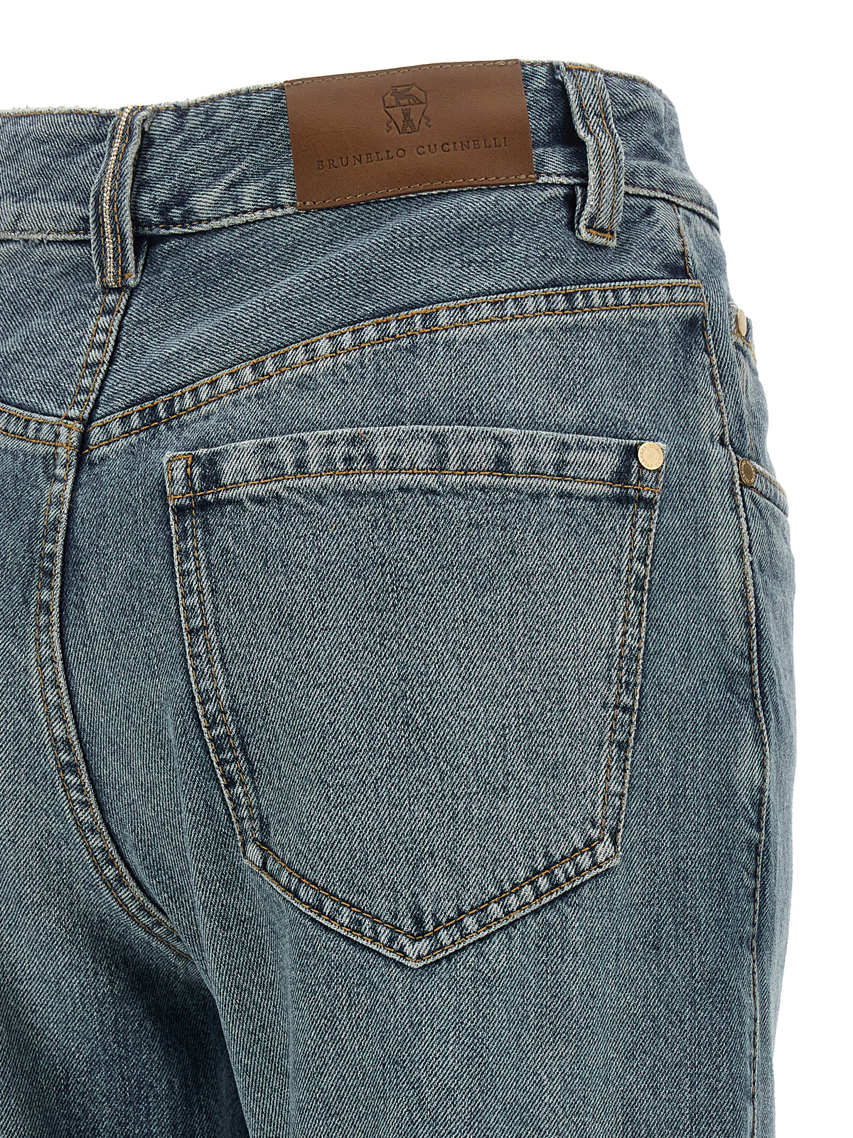 Brunello Cucinelli Women 'Contemporary Loose' Blue Jeans BRUNELLO CUCINELLI