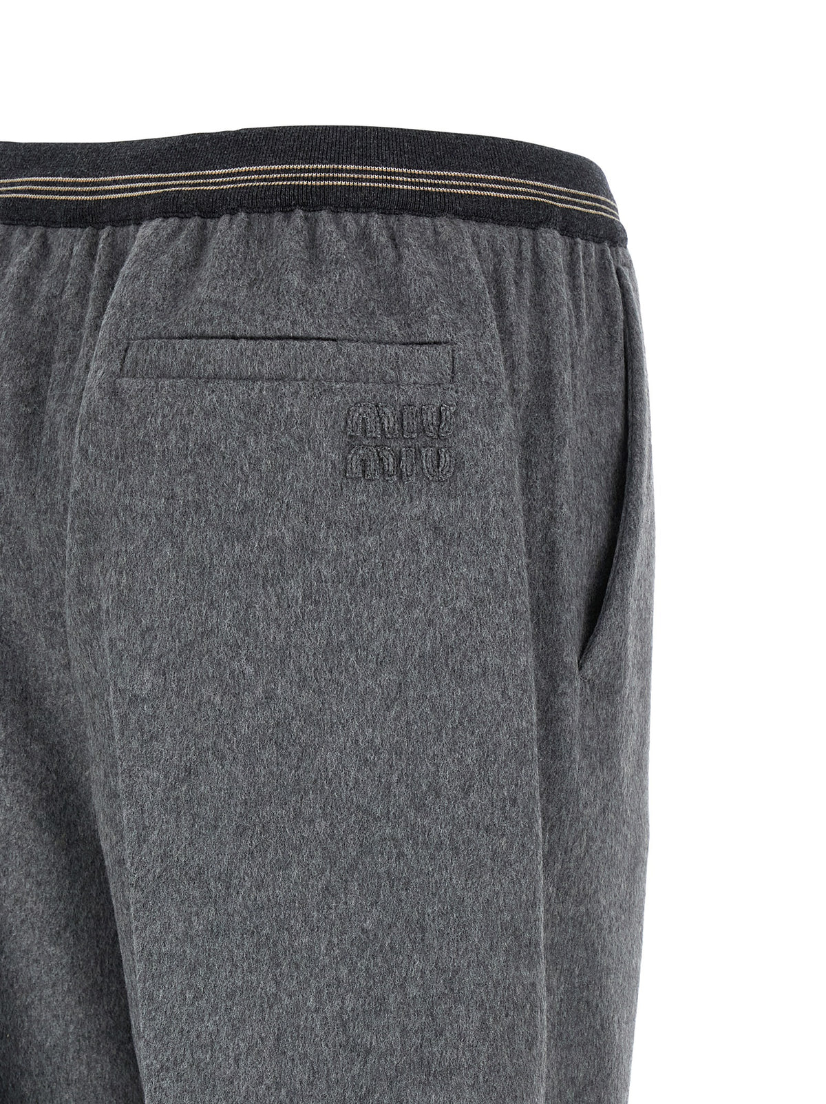 Miu Miu Women Velour Wool Pants MIU MIU