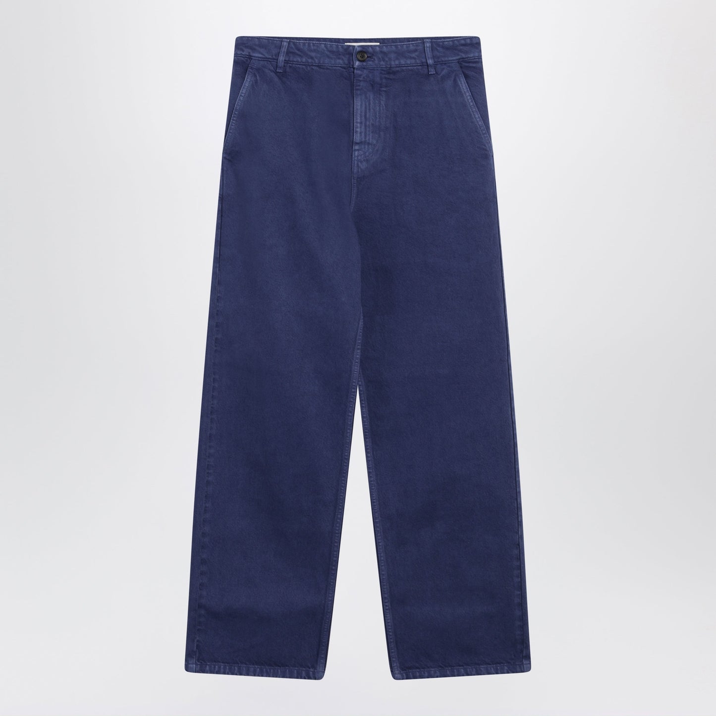 Miu Miu Ink-Colored Gabardine Trousers Women MIU MIU