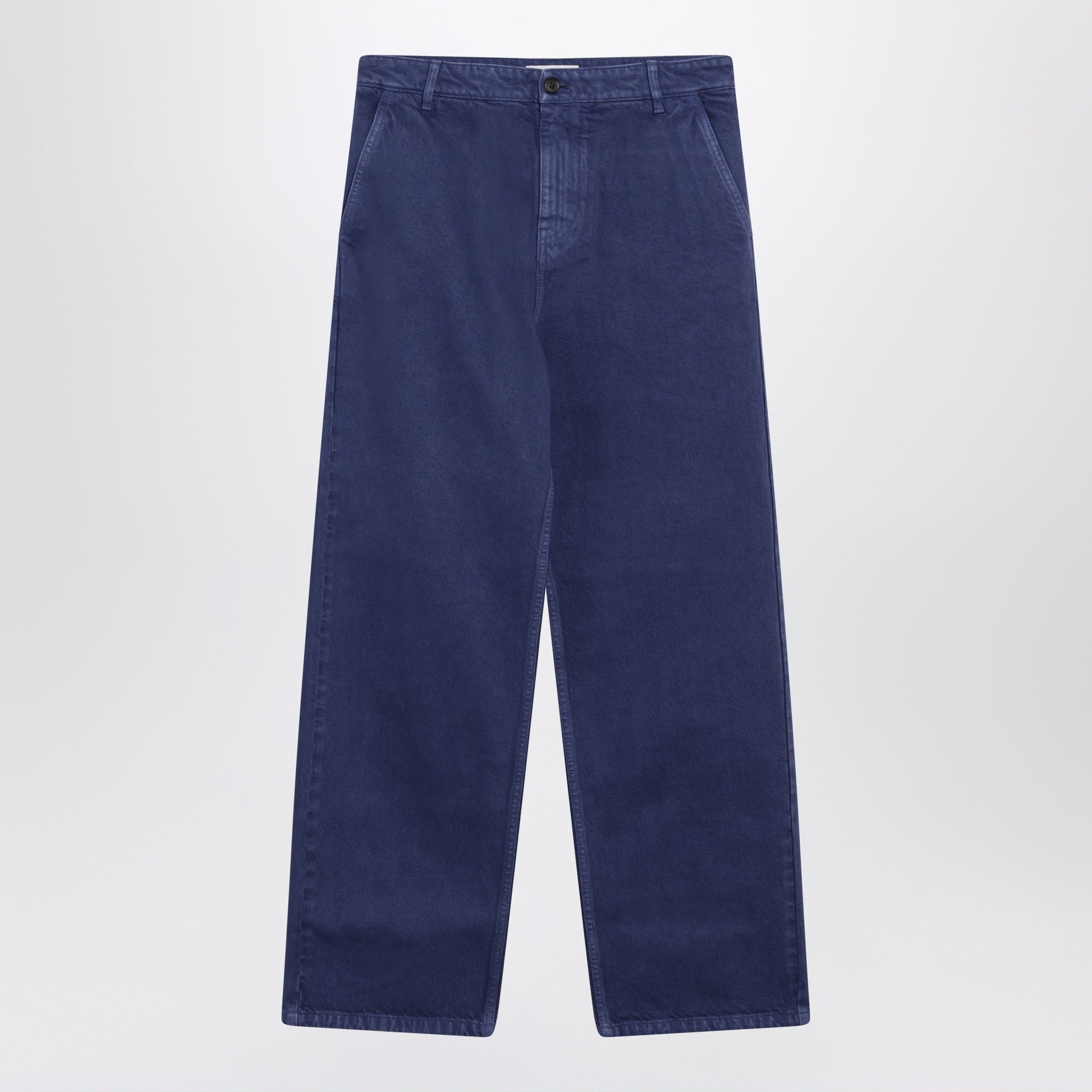 Miu Miu Ink-Colored Gabardine Trousers Women MIU MIU