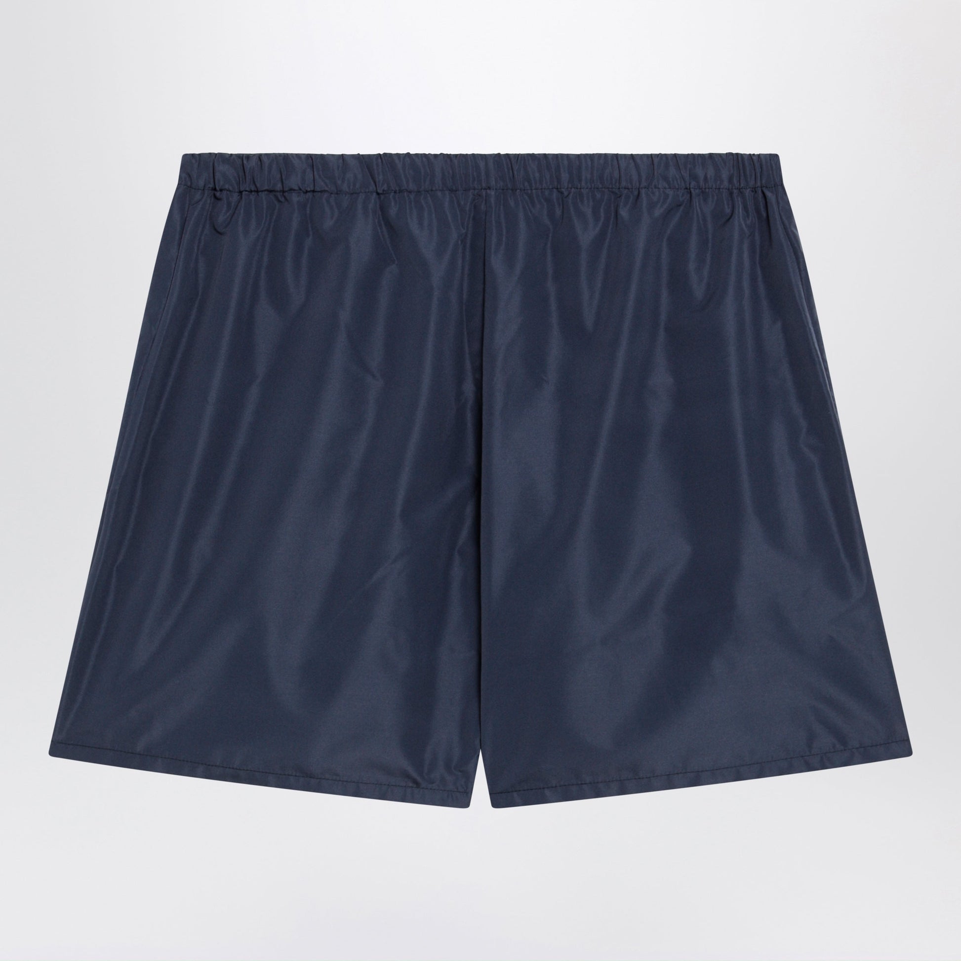 Miu Miu Tec Fabric Windproof Bermuda Shorts In Blue Women MIU MIU