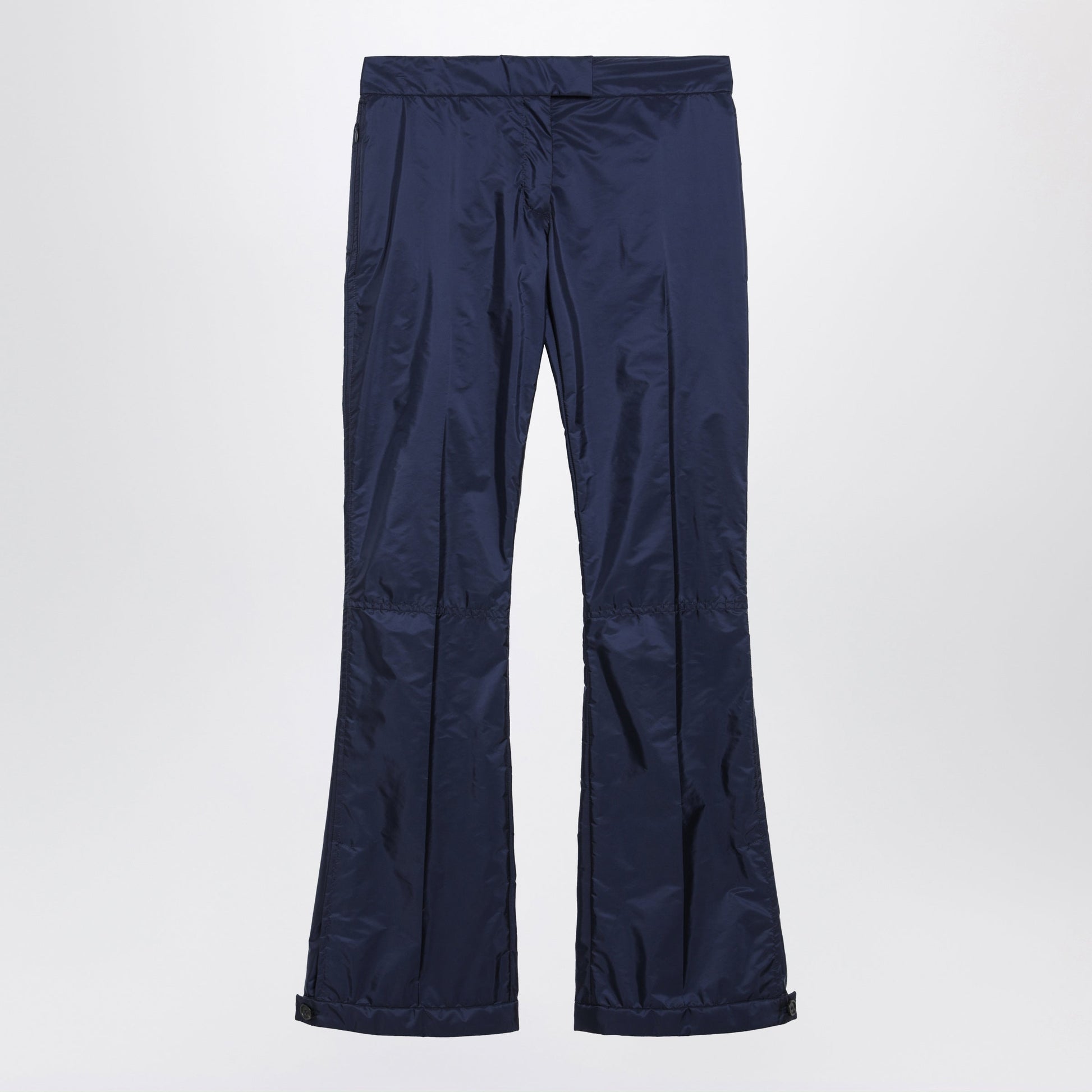 Miu Miu Cobalt Flared Technical Fabric Trousers Women MIU MIU