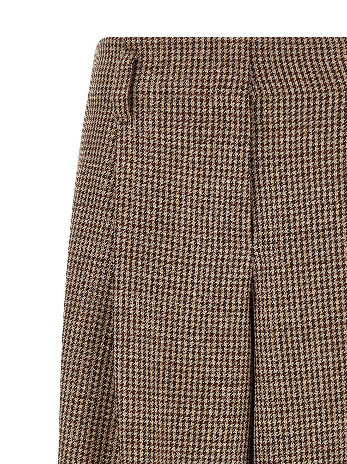 Brunello Cucinelli Women Prince Of Wales Lamé Pants BRUNELLO CUCINELLI