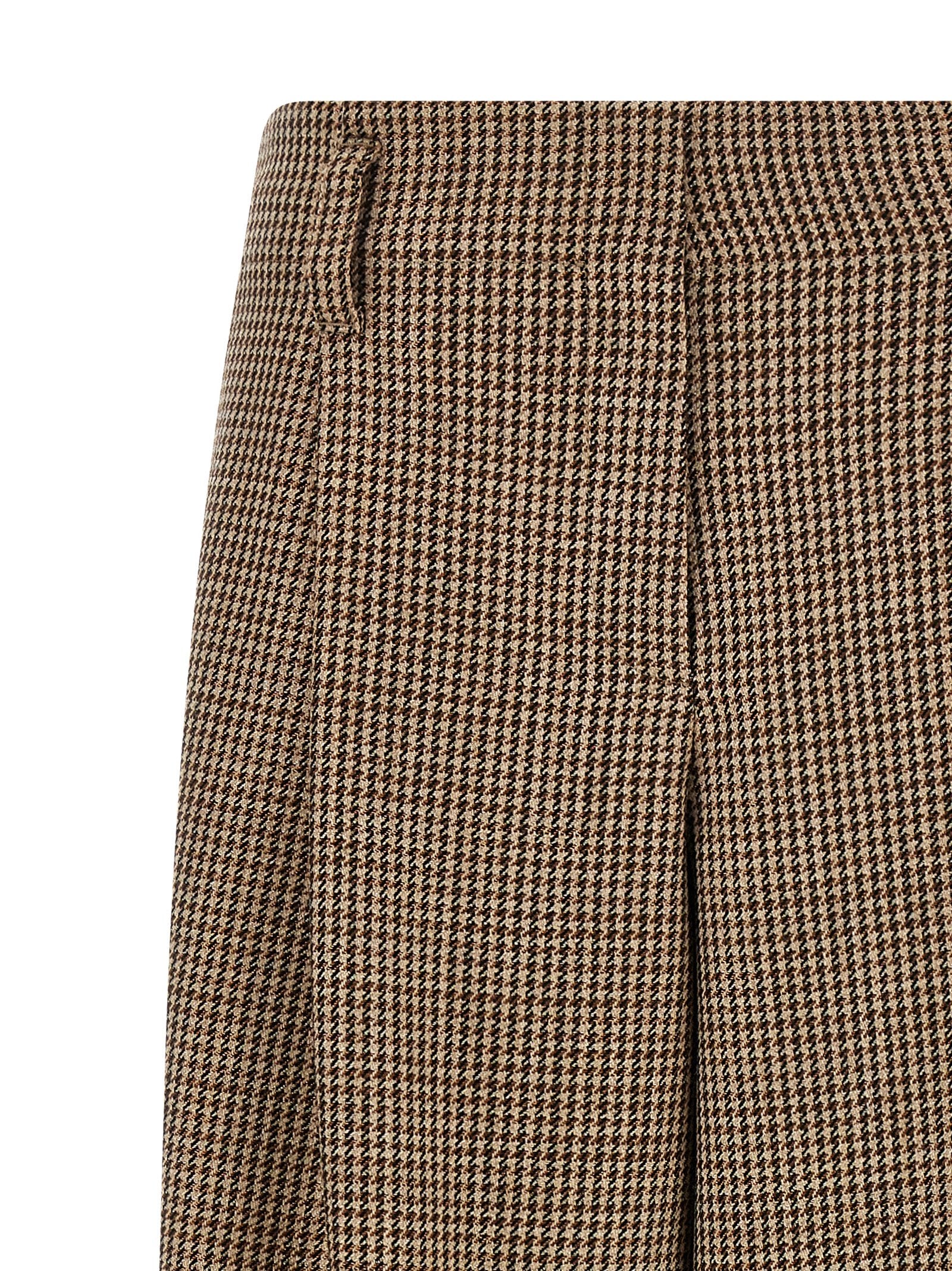 Brunello Cucinelli Women Prince Of Wales Lamé Pants BRUNELLO CUCINELLI