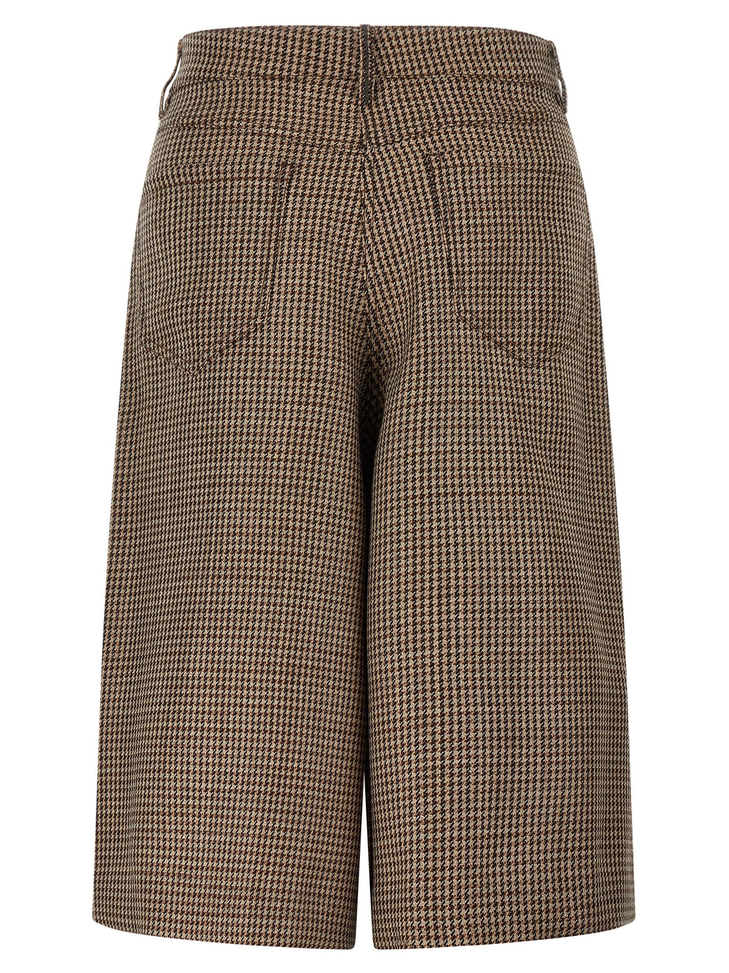 Brunello Cucinelli Women Prince Of Wales Lamé Bermuda Shorts BRUNELLO CUCINELLI