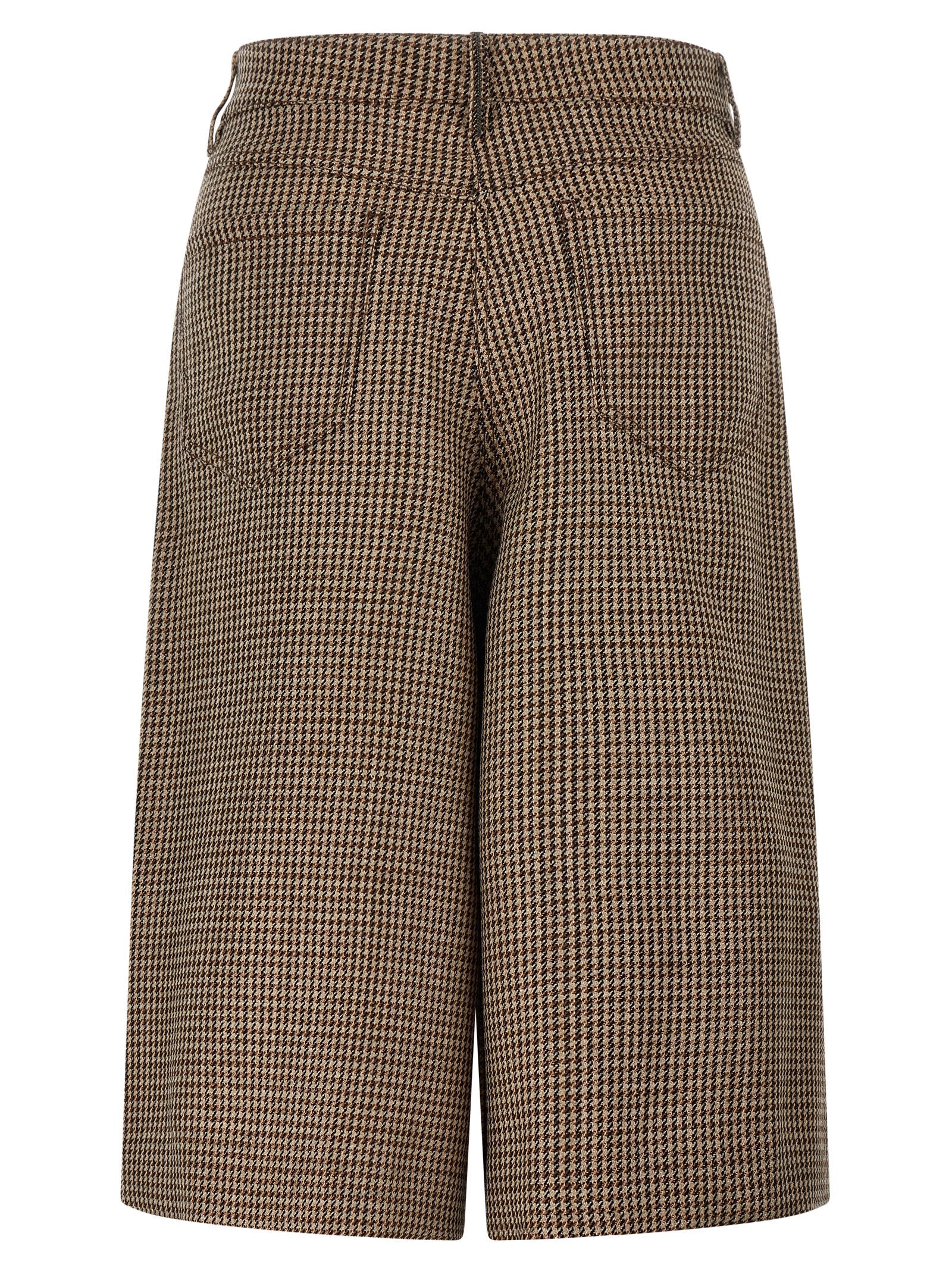 Brunello Cucinelli Women Prince Of Wales Lamé Bermuda Shorts BRUNELLO CUCINELLI
