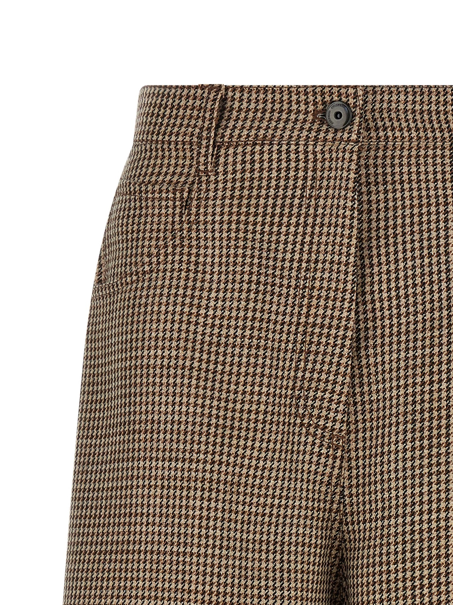 Brunello Cucinelli Women Prince Of Wales Lamé Bermuda Shorts BRUNELLO CUCINELLI