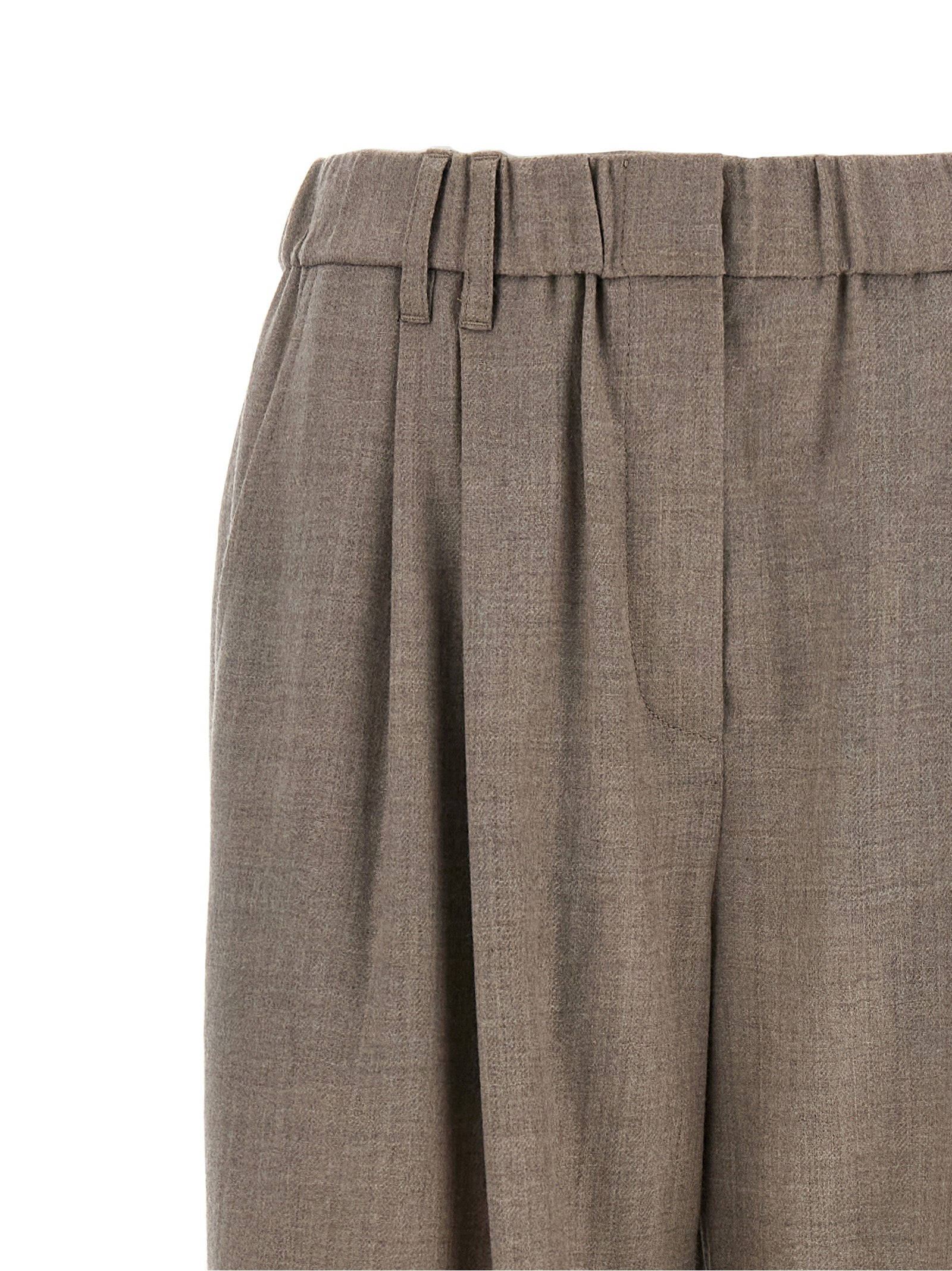 Brunello Cucinelli Women Light Pants With Pleats BRUNELLO CUCINELLI