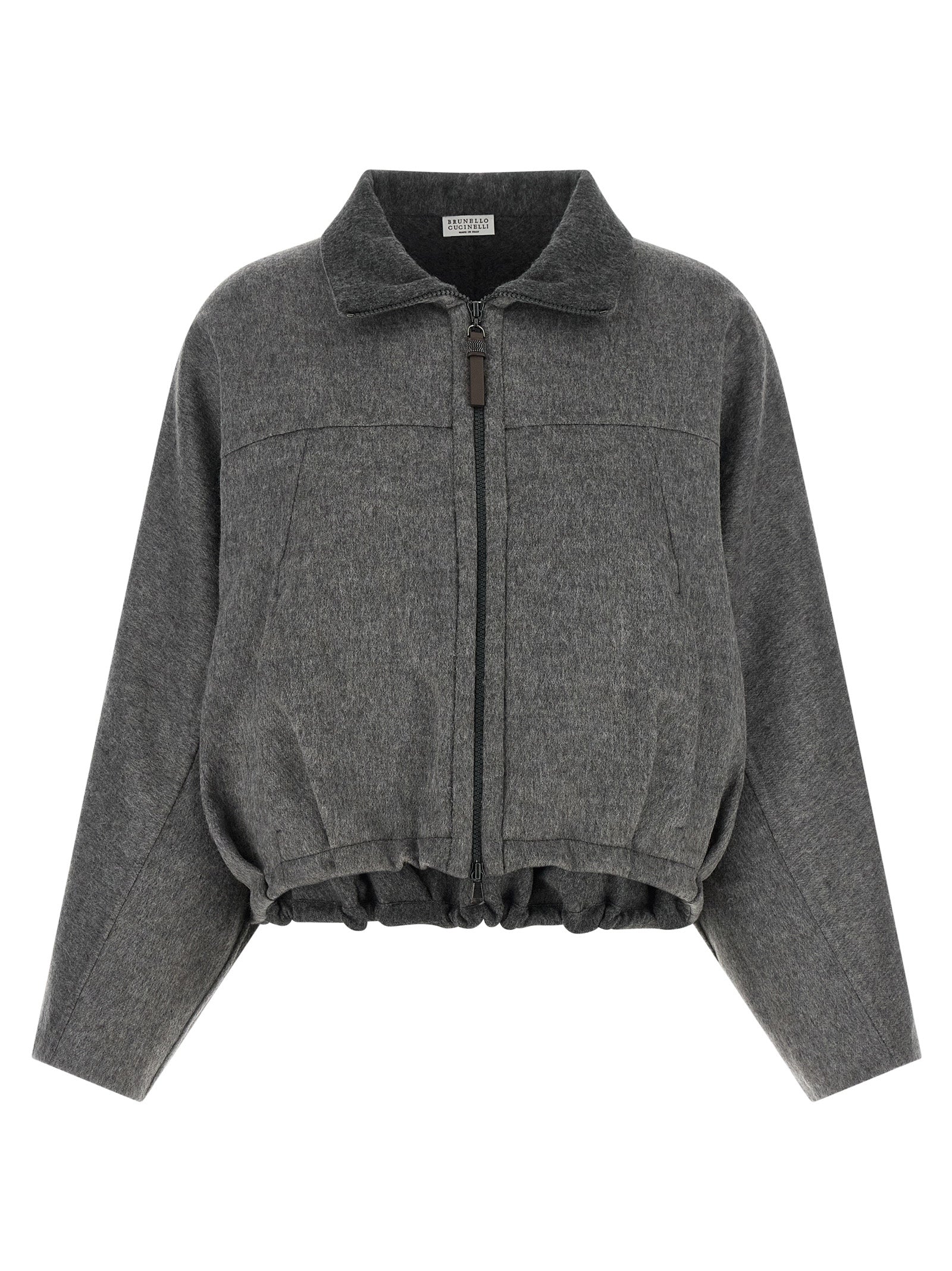 Brunello Cucinelli Women 'Shiny Zipper Pull' Jacket BRUNELLO CUCINELLI