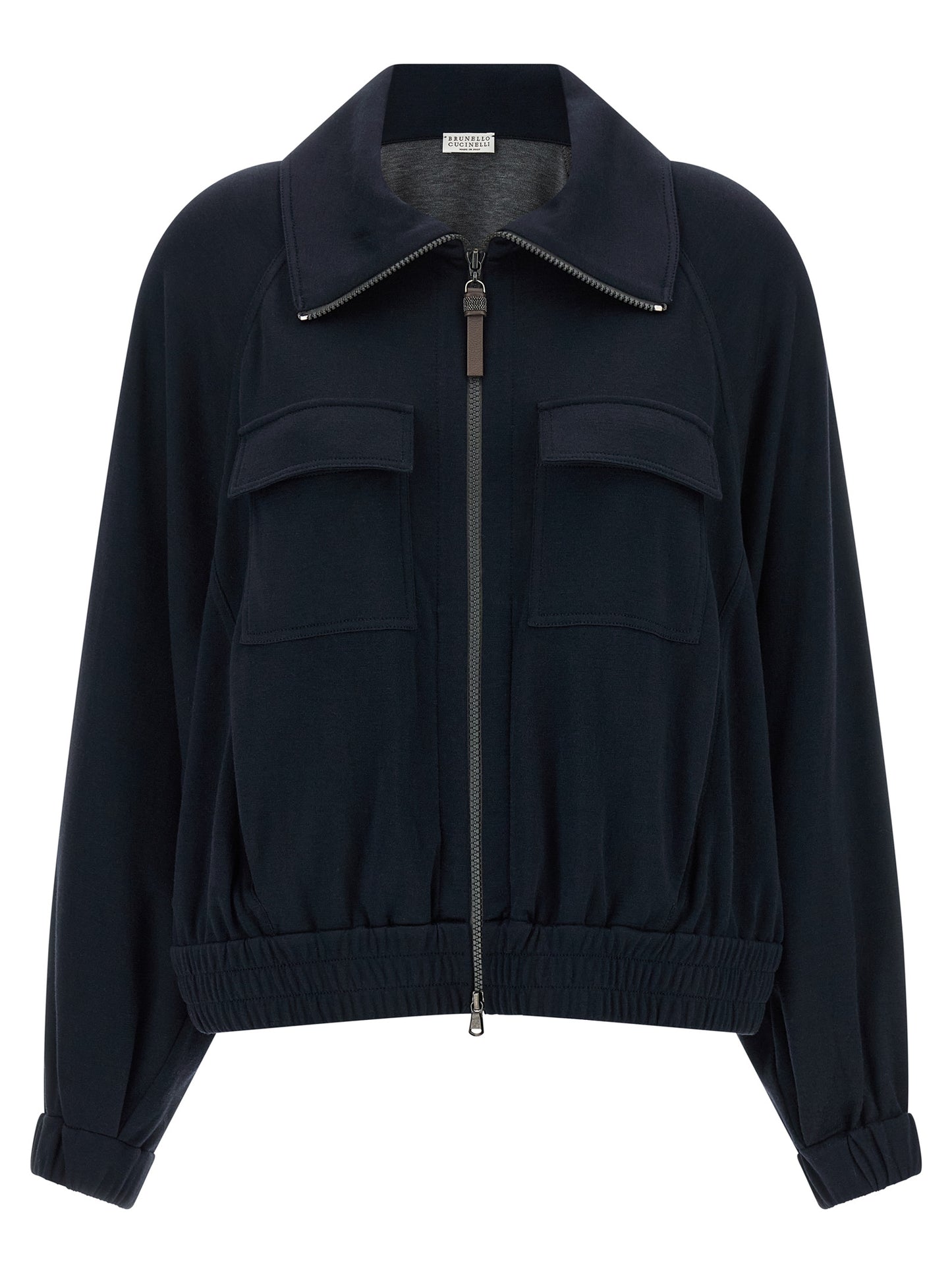 Brunello Cucinelli Women 'Shiny Zipper Pull' Sweatshirt BRUNELLO CUCINELLI