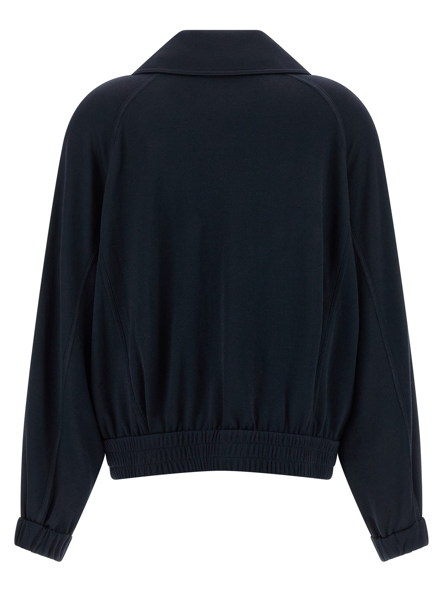 Brunello Cucinelli Women 'Shiny Zipper Pull' Sweatshirt BRUNELLO CUCINELLI