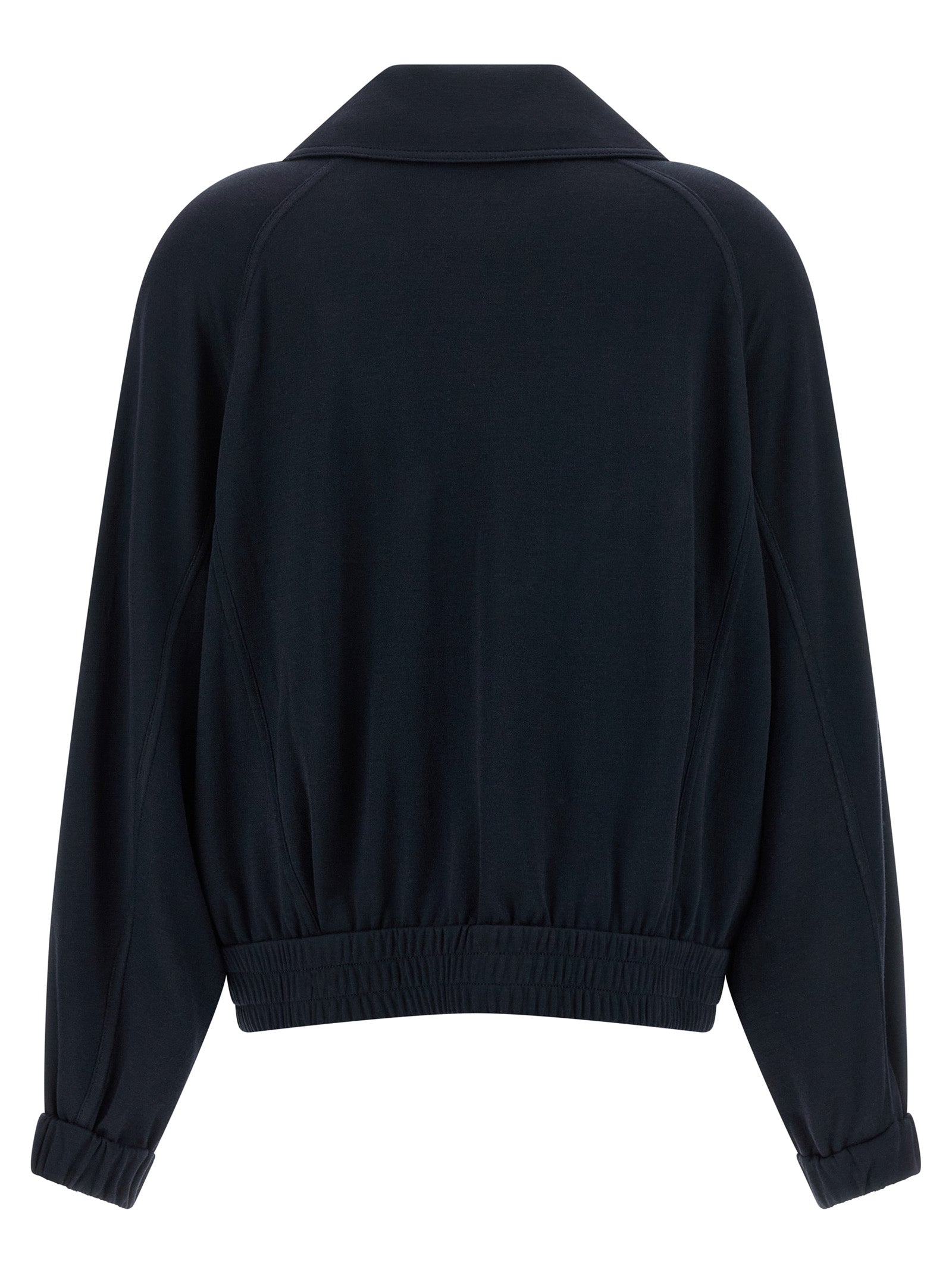 Brunello Cucinelli Women 'Shiny Zipper Pull' Sweatshirt BRUNELLO CUCINELLI