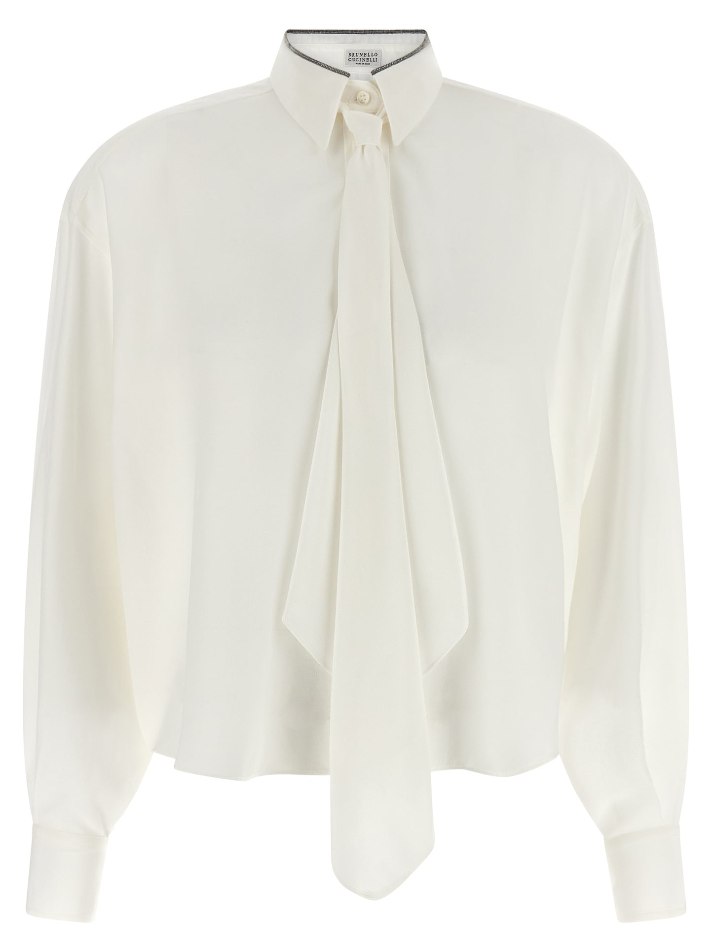 Brunello Cucinelli Women 'Shiny Collar' Shirt BRUNELLO CUCINELLI