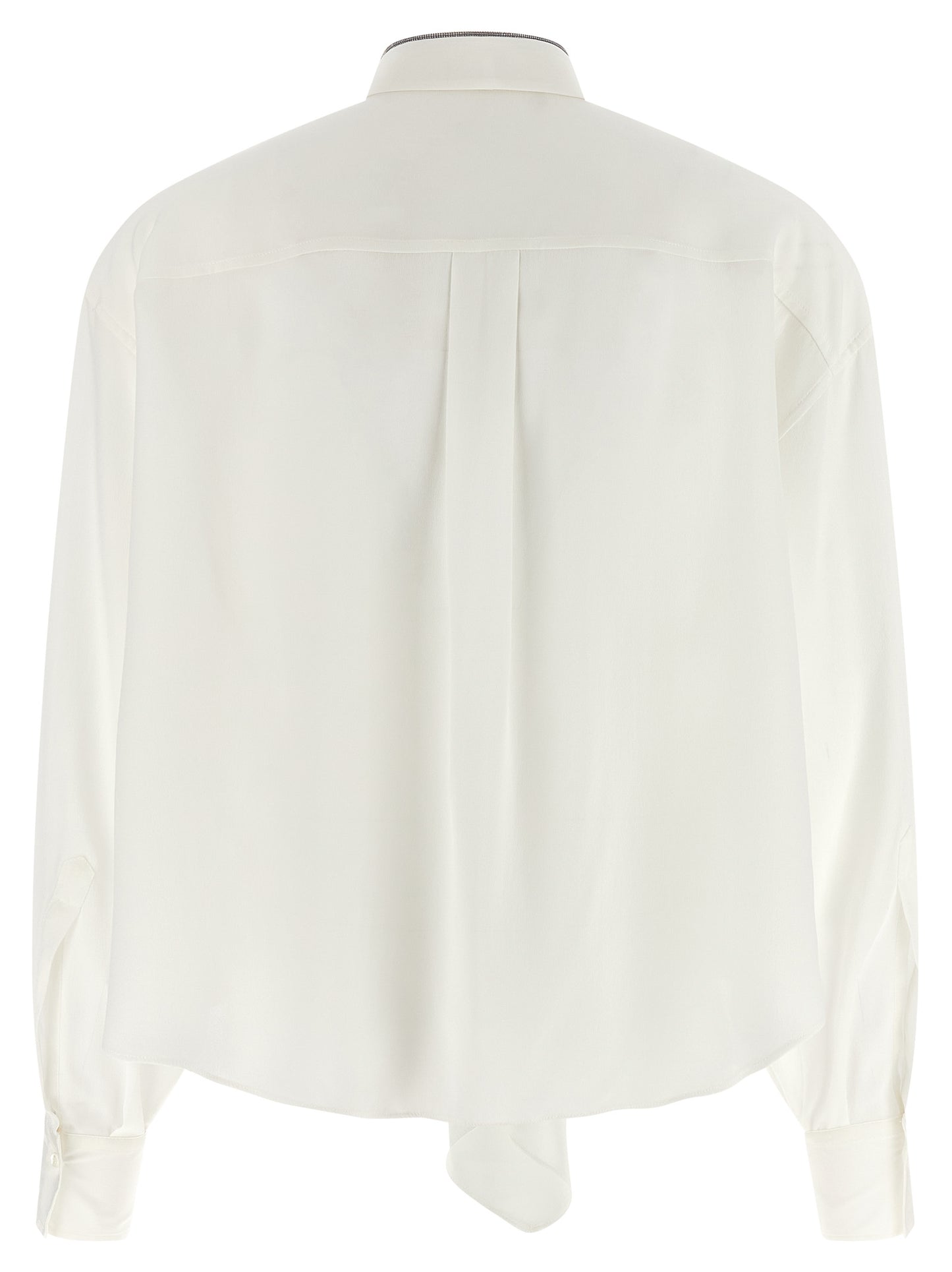Brunello Cucinelli Women 'Shiny Collar' Shirt BRUNELLO CUCINELLI