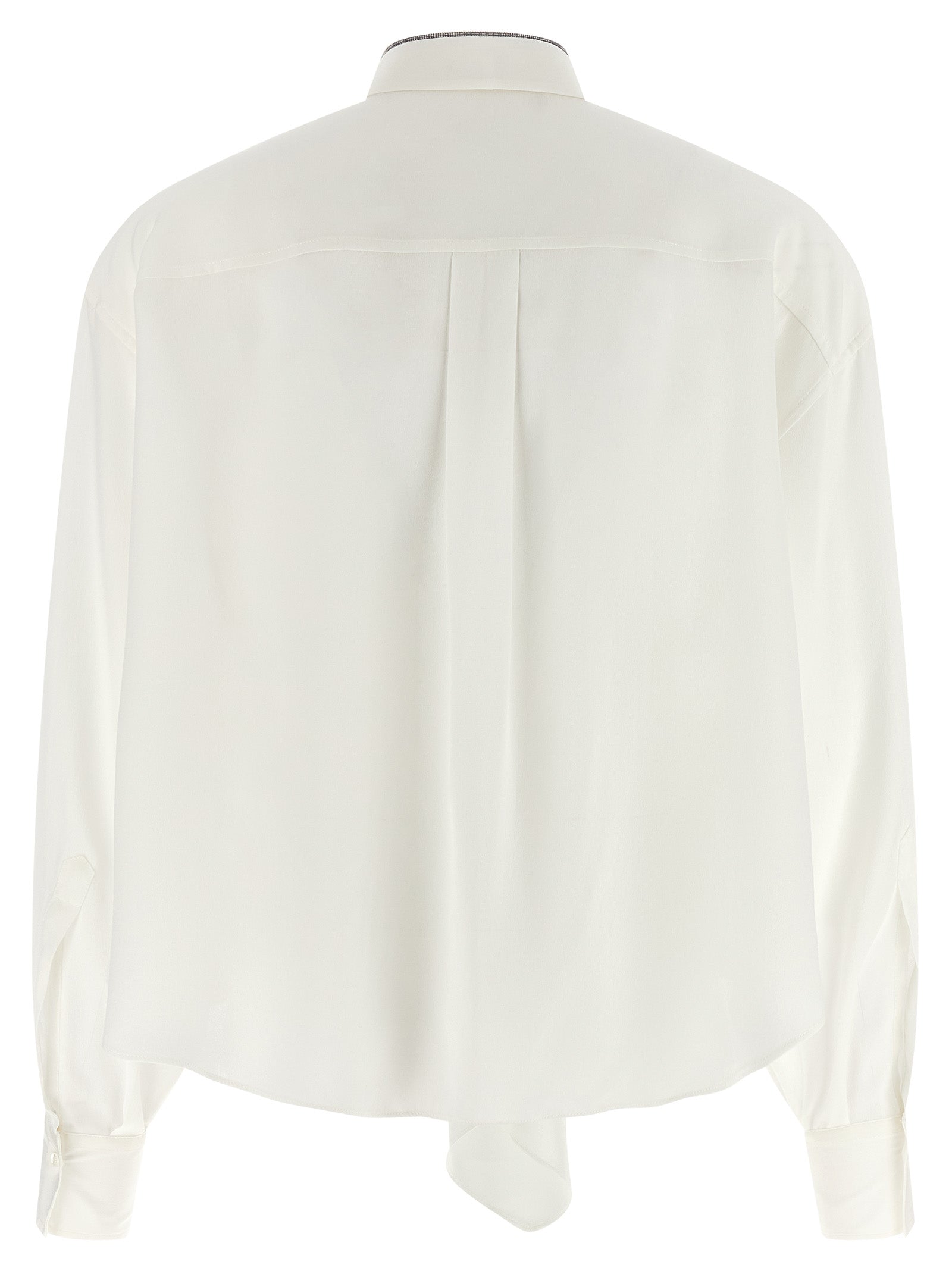 Brunello Cucinelli Women 'Shiny Collar' Shirt BRUNELLO CUCINELLI