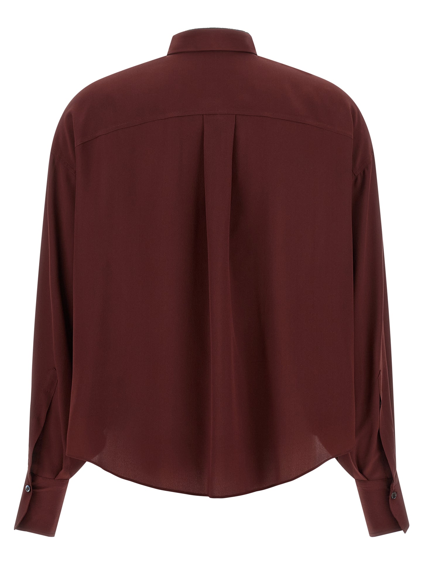 Brunello Cucinelli Women 'Shiny Collar' Shirt BRUNELLO CUCINELLI