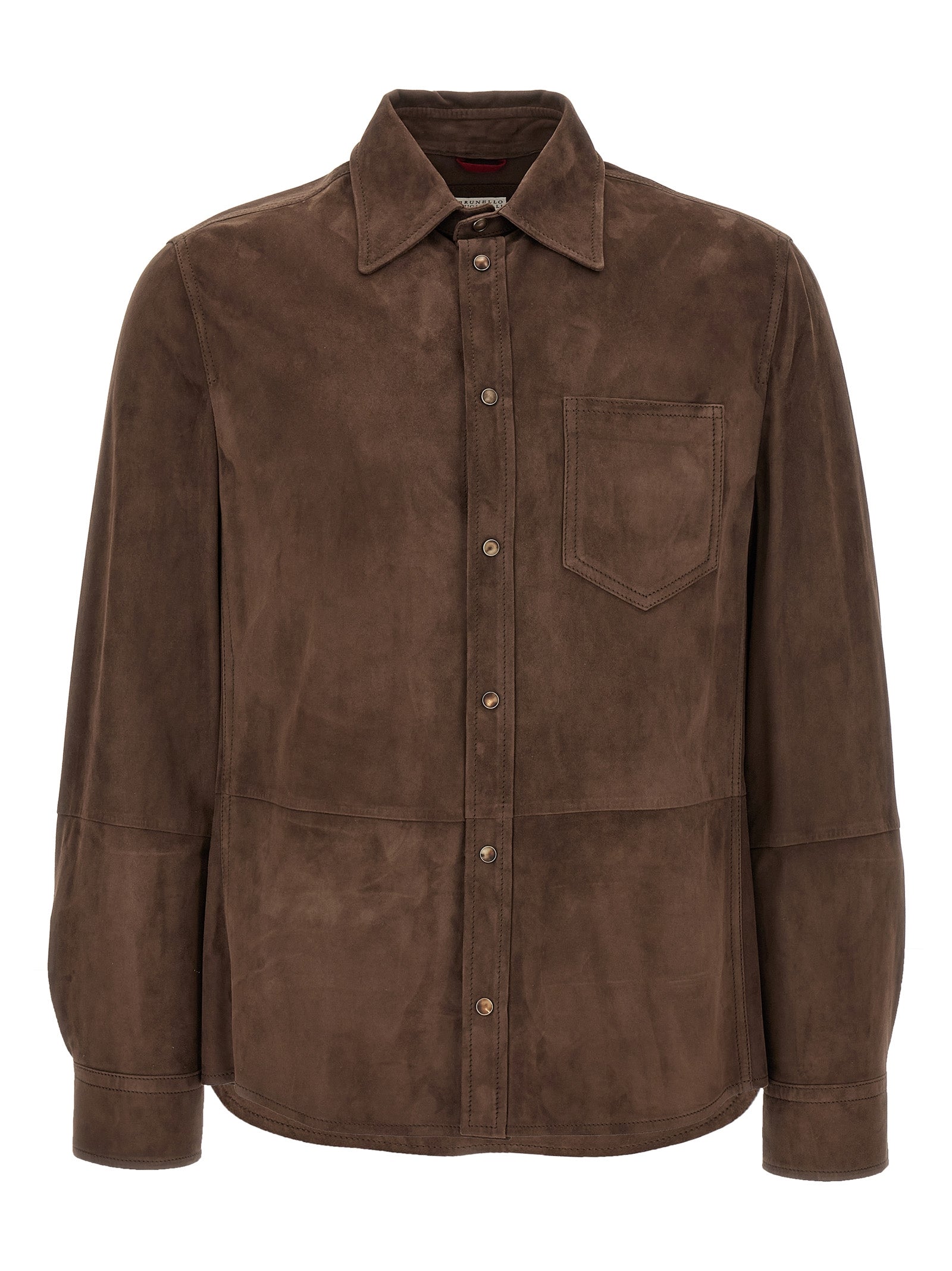 Brunello Cucinelli Men Suede Overshirt BRUNELLO CUCINELLI