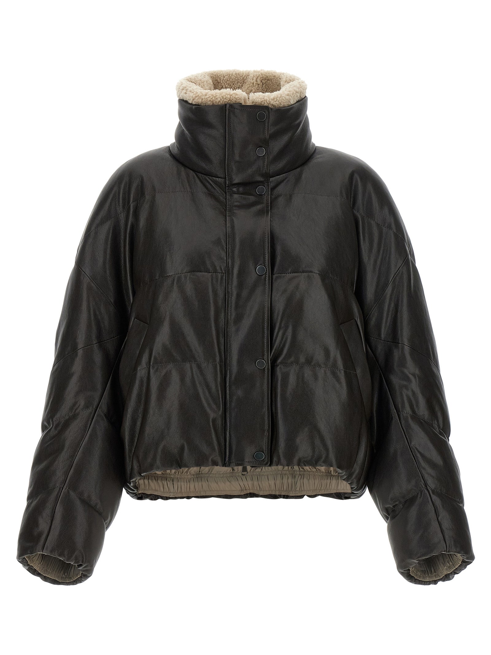 Brunello Cucinelli Women Padded Leather Jacket BRUNELLO CUCINELLI