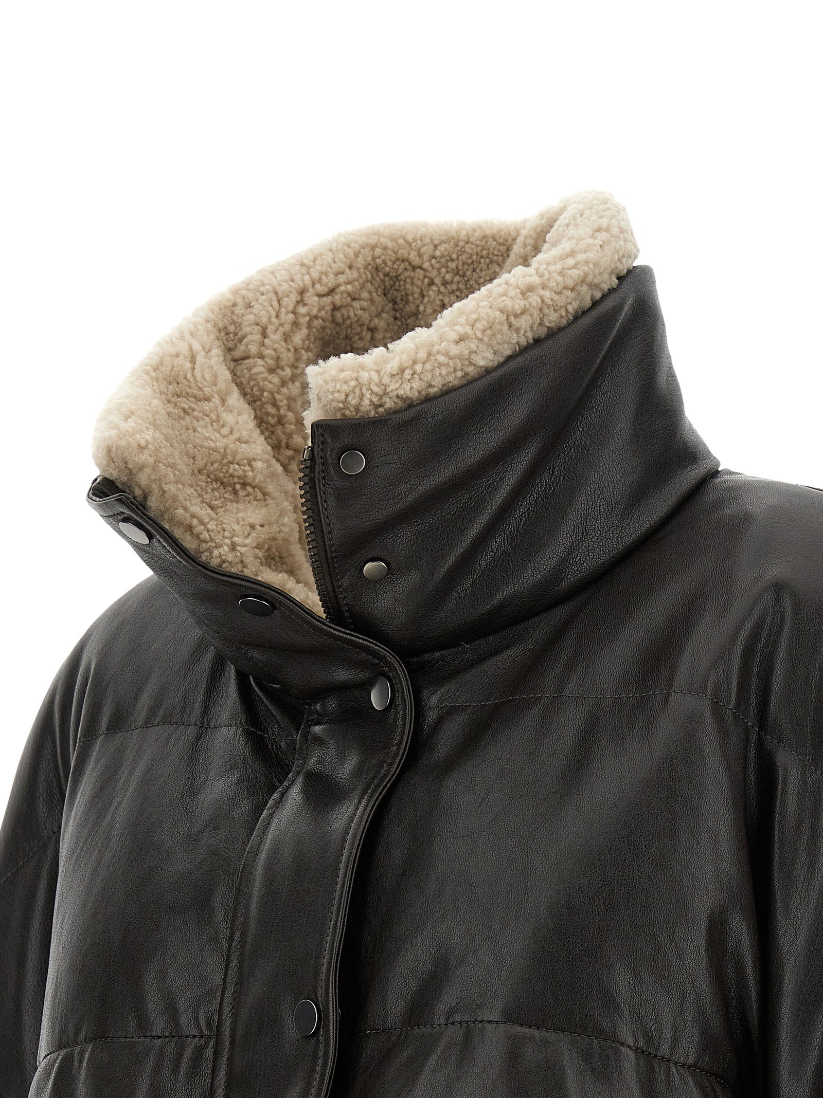 Brunello Cucinelli Women Padded Leather Jacket BRUNELLO CUCINELLI