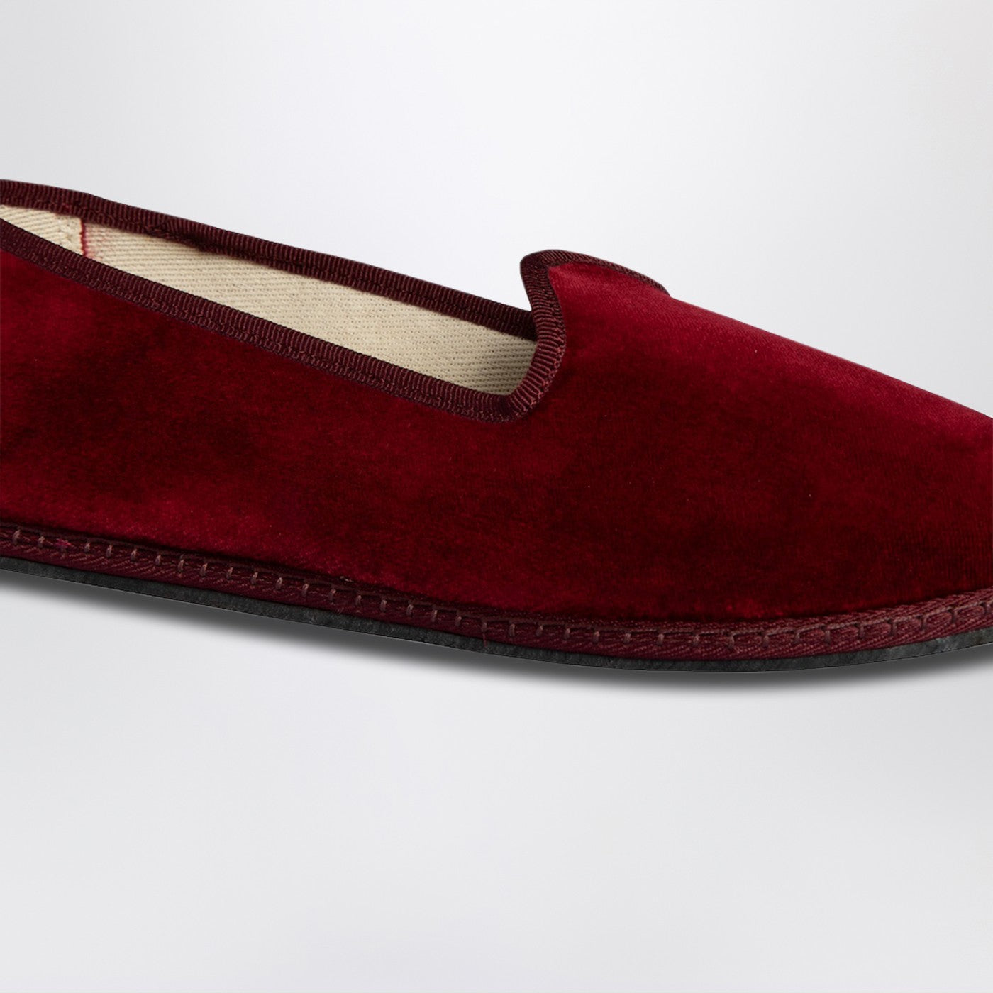 Vibi Venezia Friulane In Burgundy Velvet Men ViBi VENEZiA