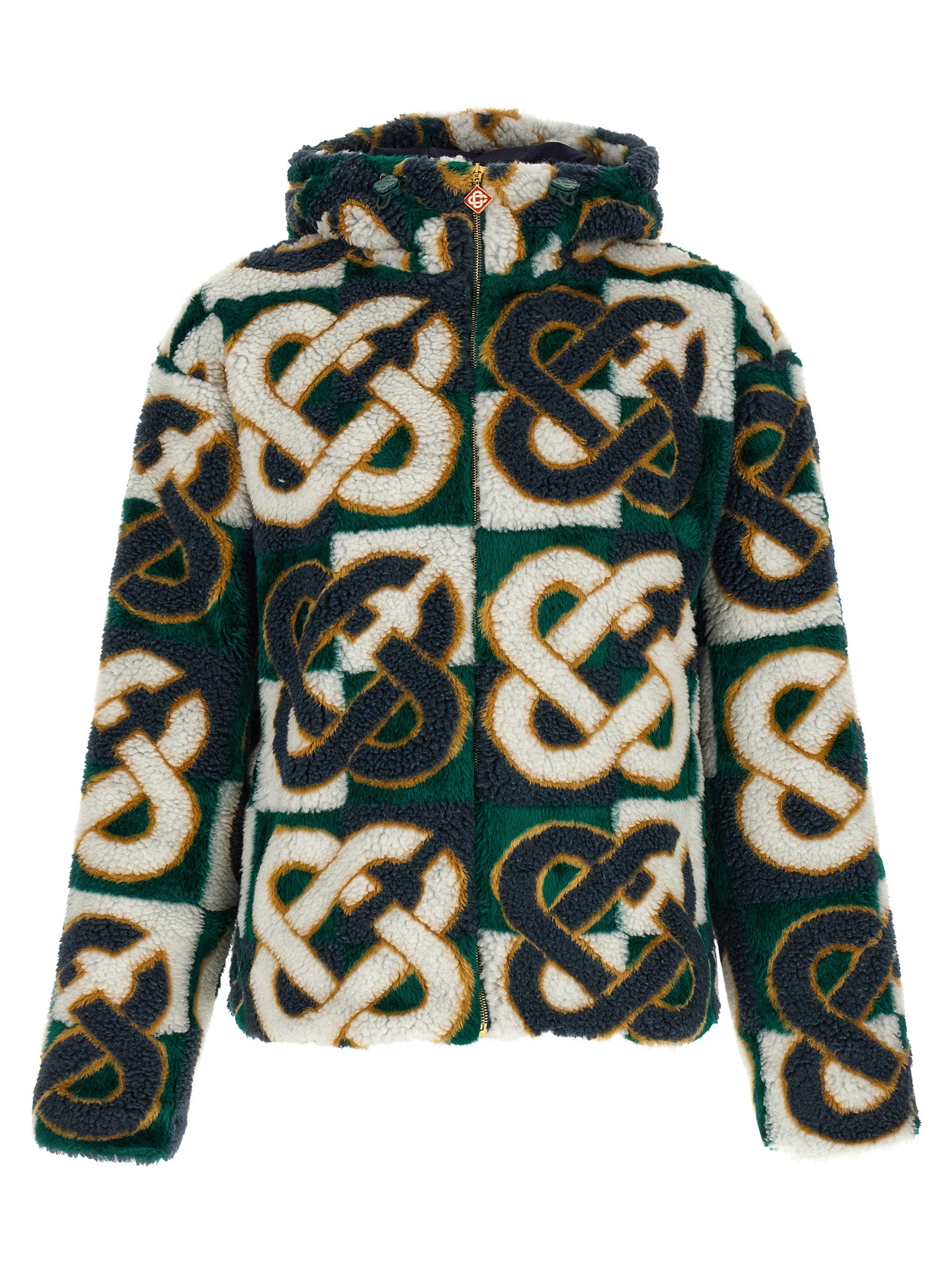 Casablanca Men 'Monogram' Intarsia Fleece Jacket CASABLANCA