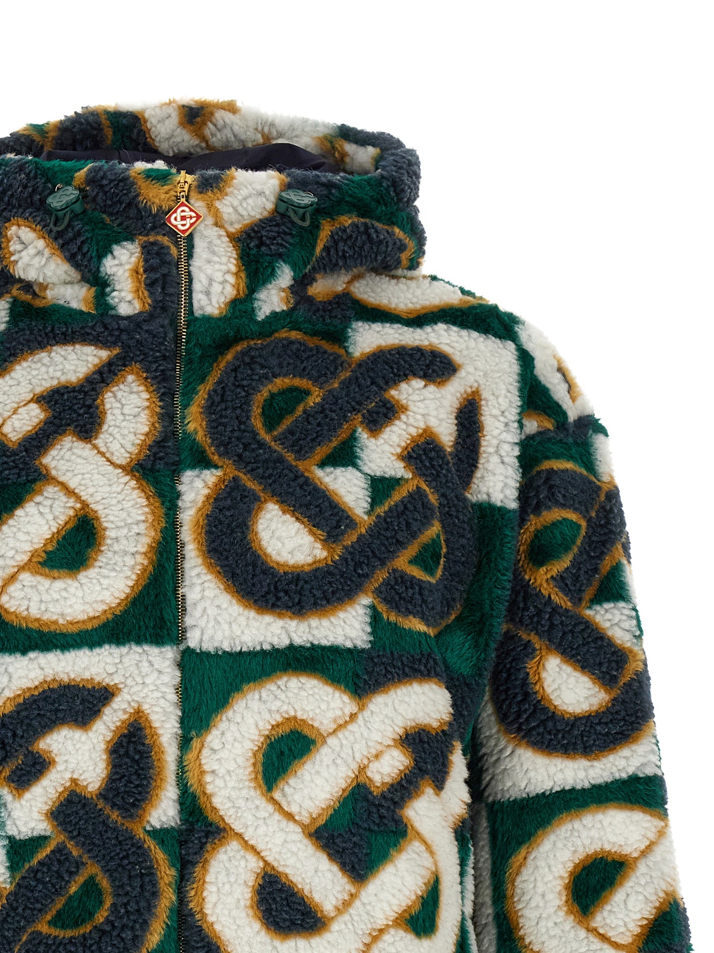 Casablanca Men 'Monogram' Intarsia Fleece Jacket CASABLANCA