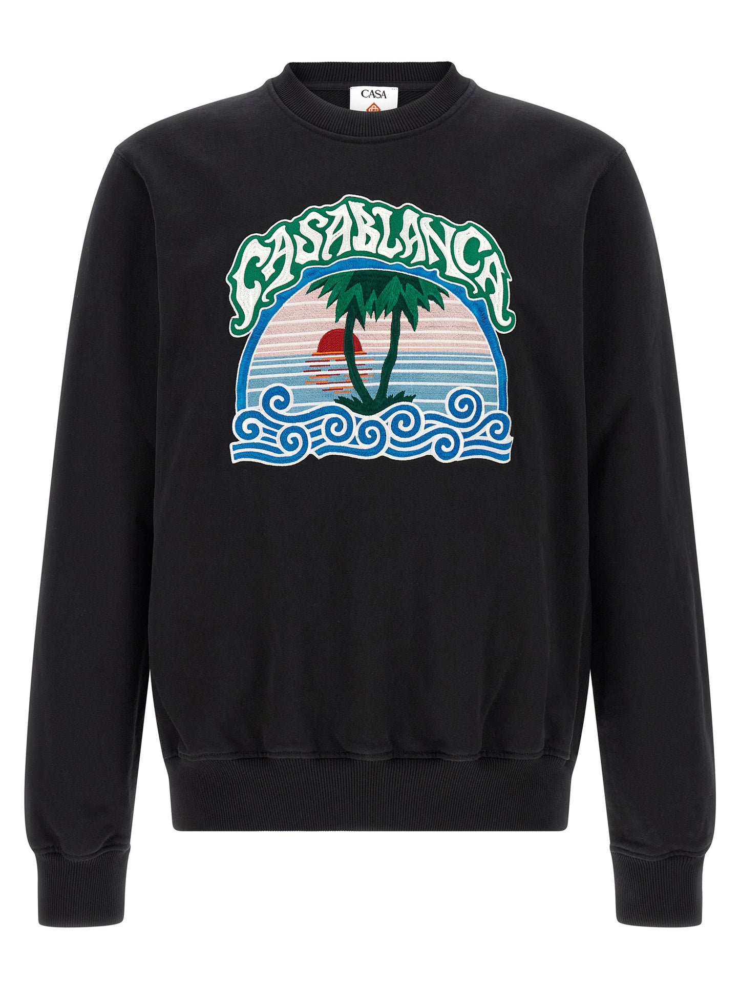 Casablanca Men 'Palm Tree Emblem' Embroidered Sweatshirt CASABLANCA