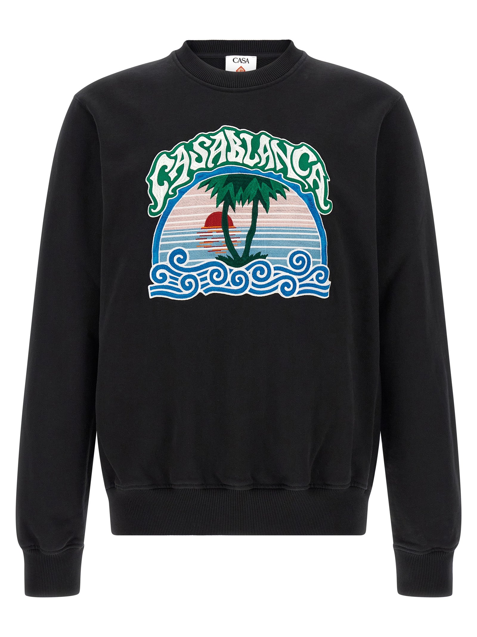 Casablanca Men 'Palm Tree Emblem' Embroidered Sweatshirt CASABLANCA