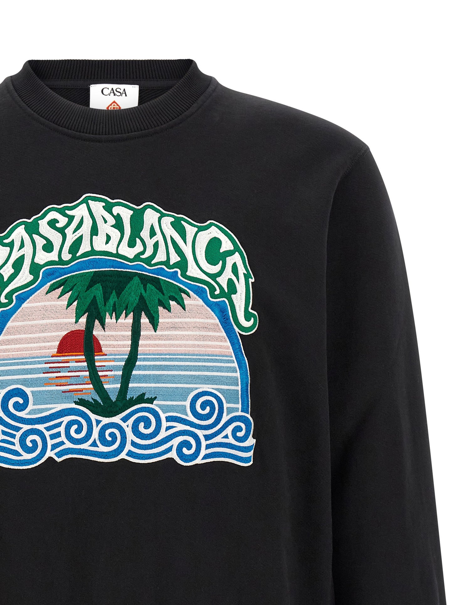 Casablanca Men 'Palm Tree Emblem' Embroidered Sweatshirt CASABLANCA
