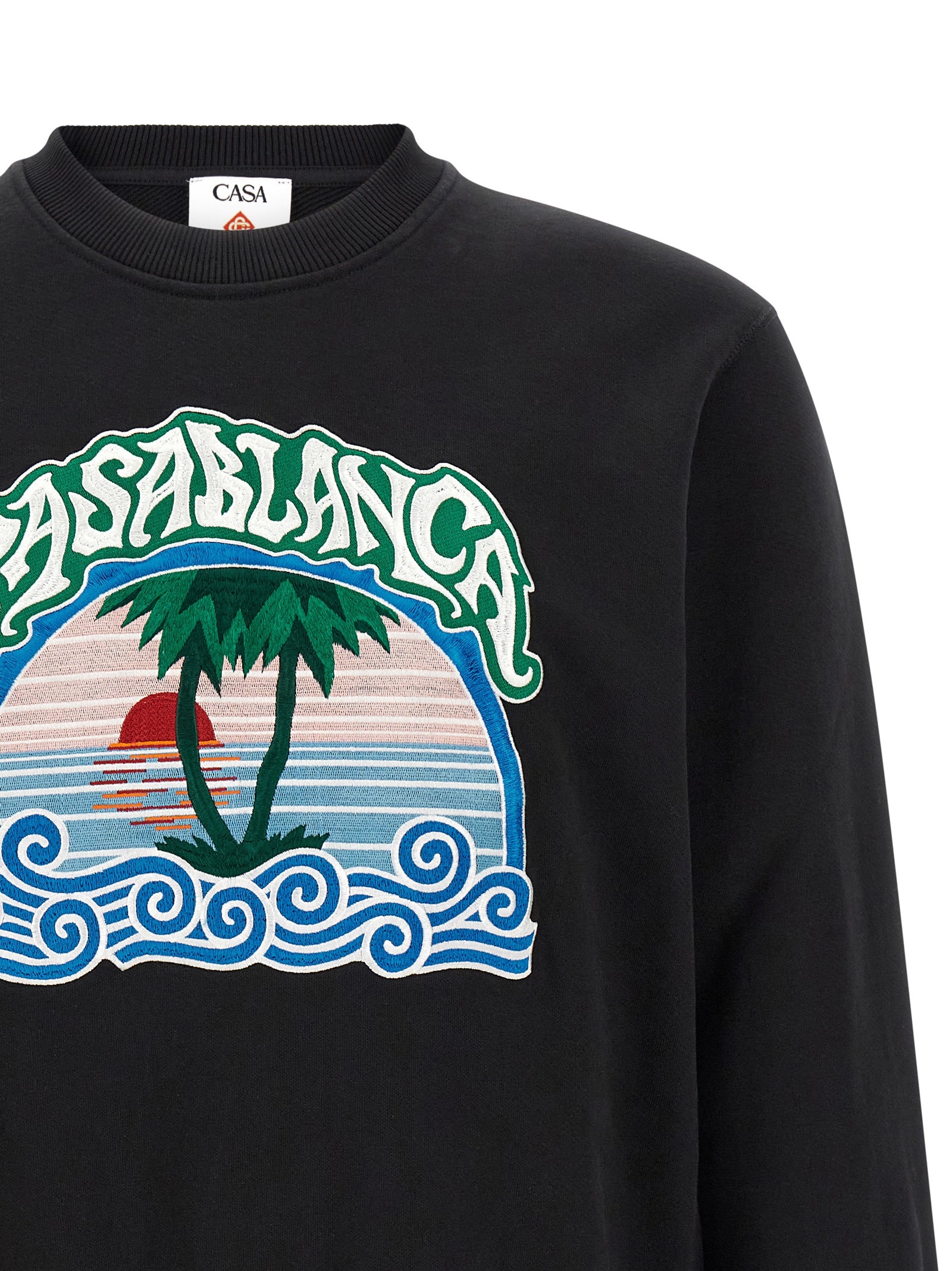 Casablanca Men 'Palm Tree Emblem' Embroidered Sweatshirt CASABLANCA