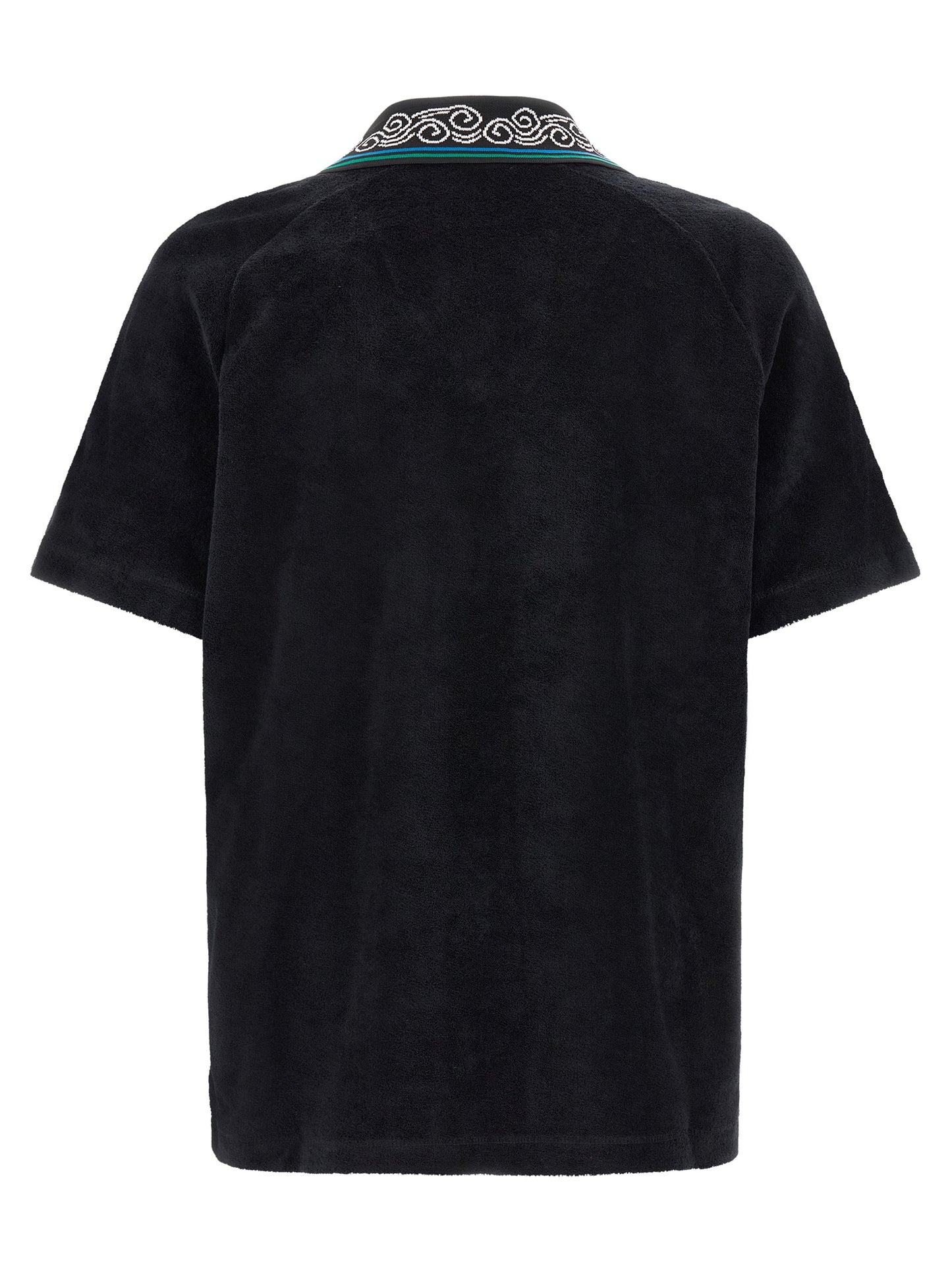 Casablanca Men 'Towelling' Jacquard Polo Shirt CASABLANCA