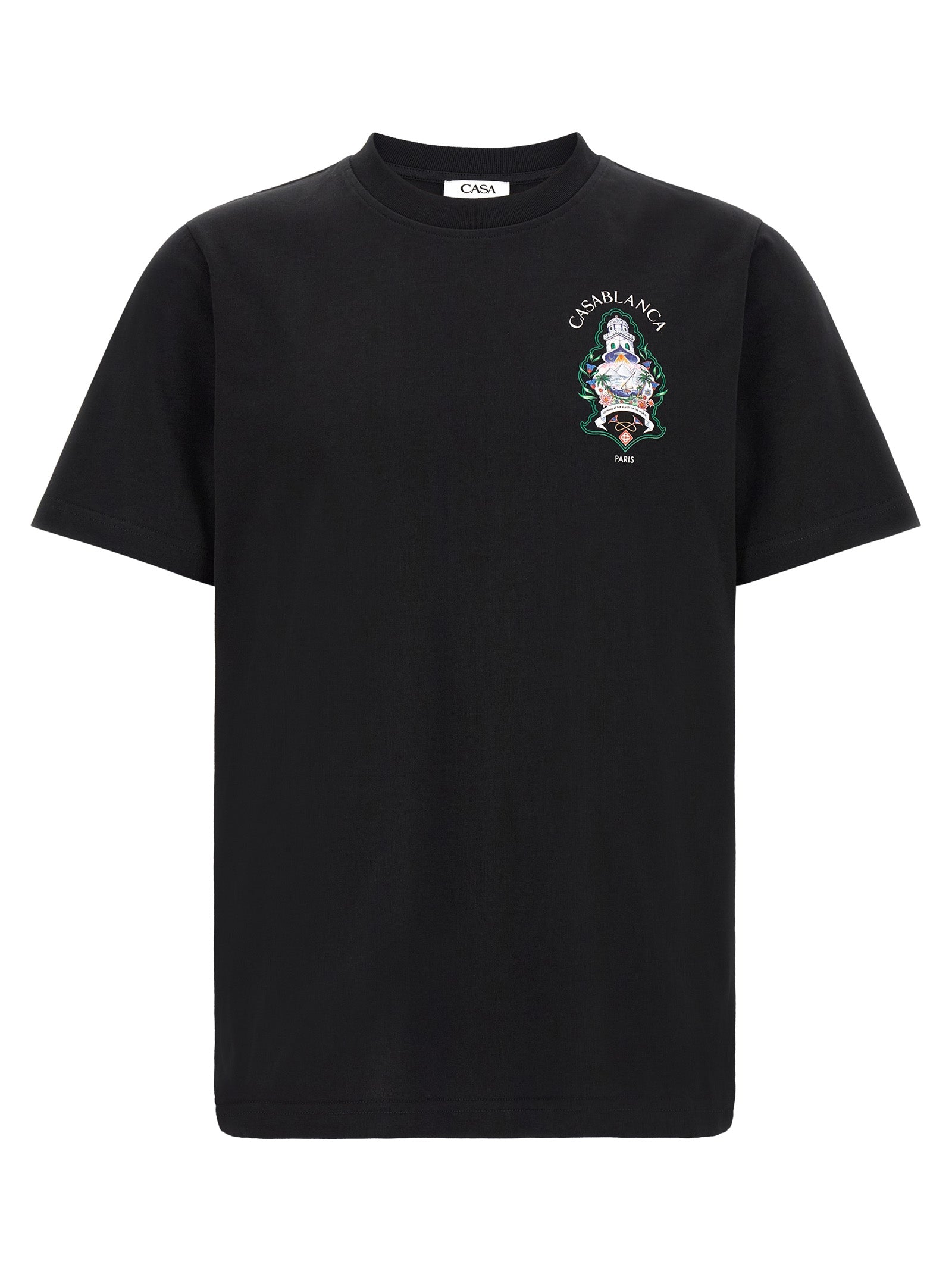 Casablanca Men T-Shirt With 'Hotel Emblem' Print CASABLANCA
