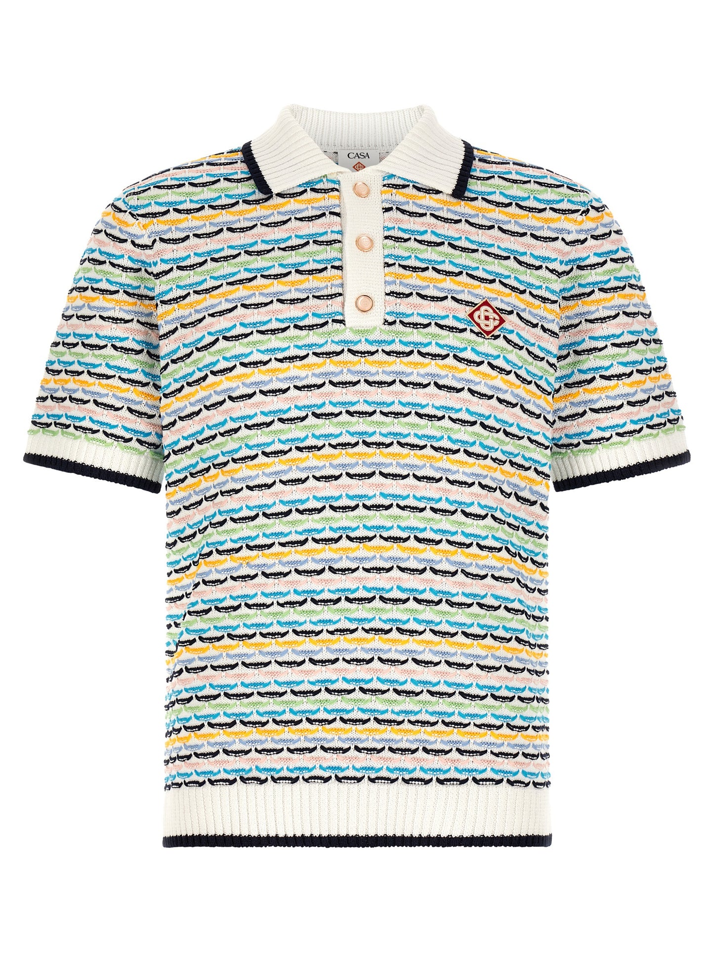 Casablanca Men 'Tuck Stitch' Polo Shirt CASABLANCA