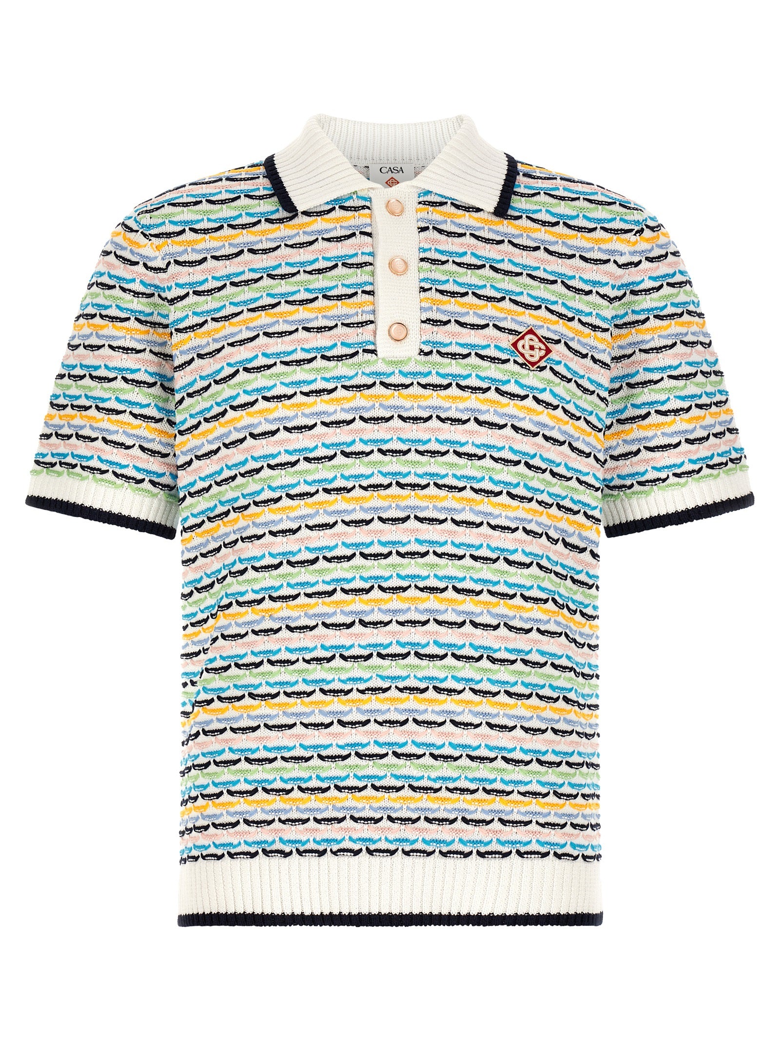 Casablanca Men 'Tuck Stitch' Polo Shirt CASABLANCA