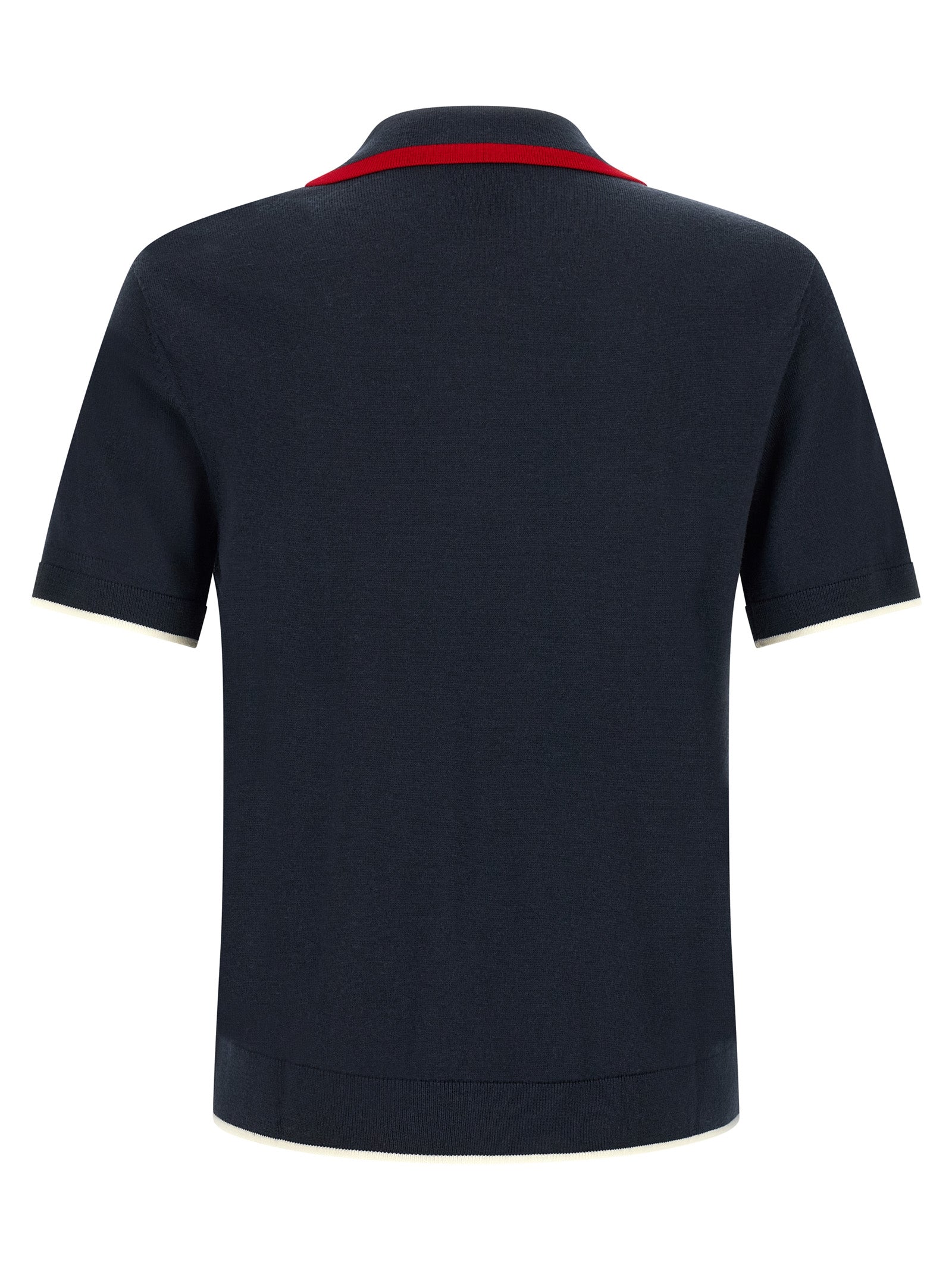 Casablanca Men Knit Polo Shirt With Zip CASABLANCA
