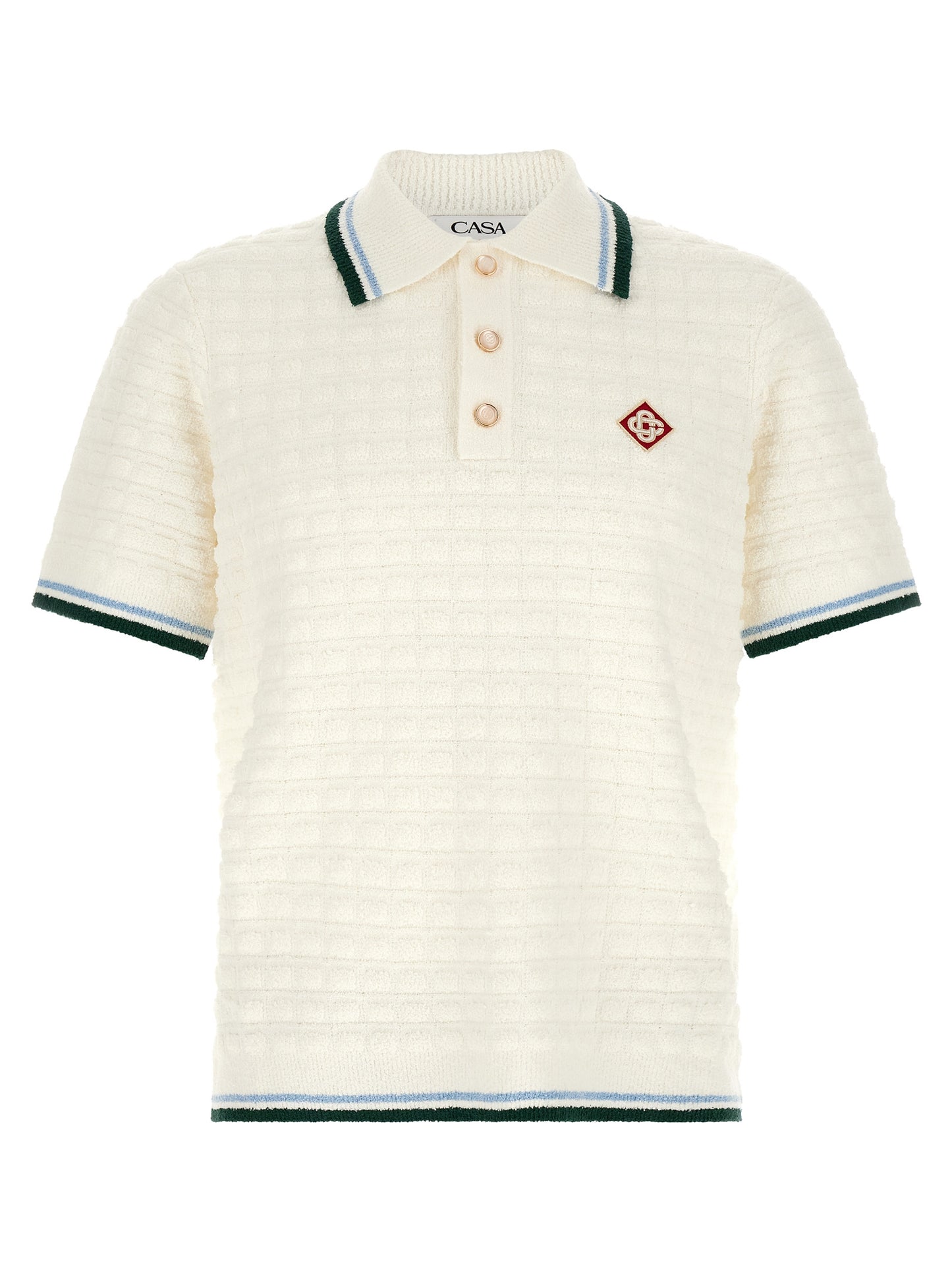 Casablanca Men Bouclé Polo Shirt CASABLANCA